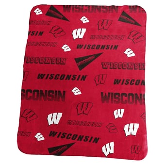 "Wisconsin Badgers 50"" x 60"" Classic Fleece Blanket"