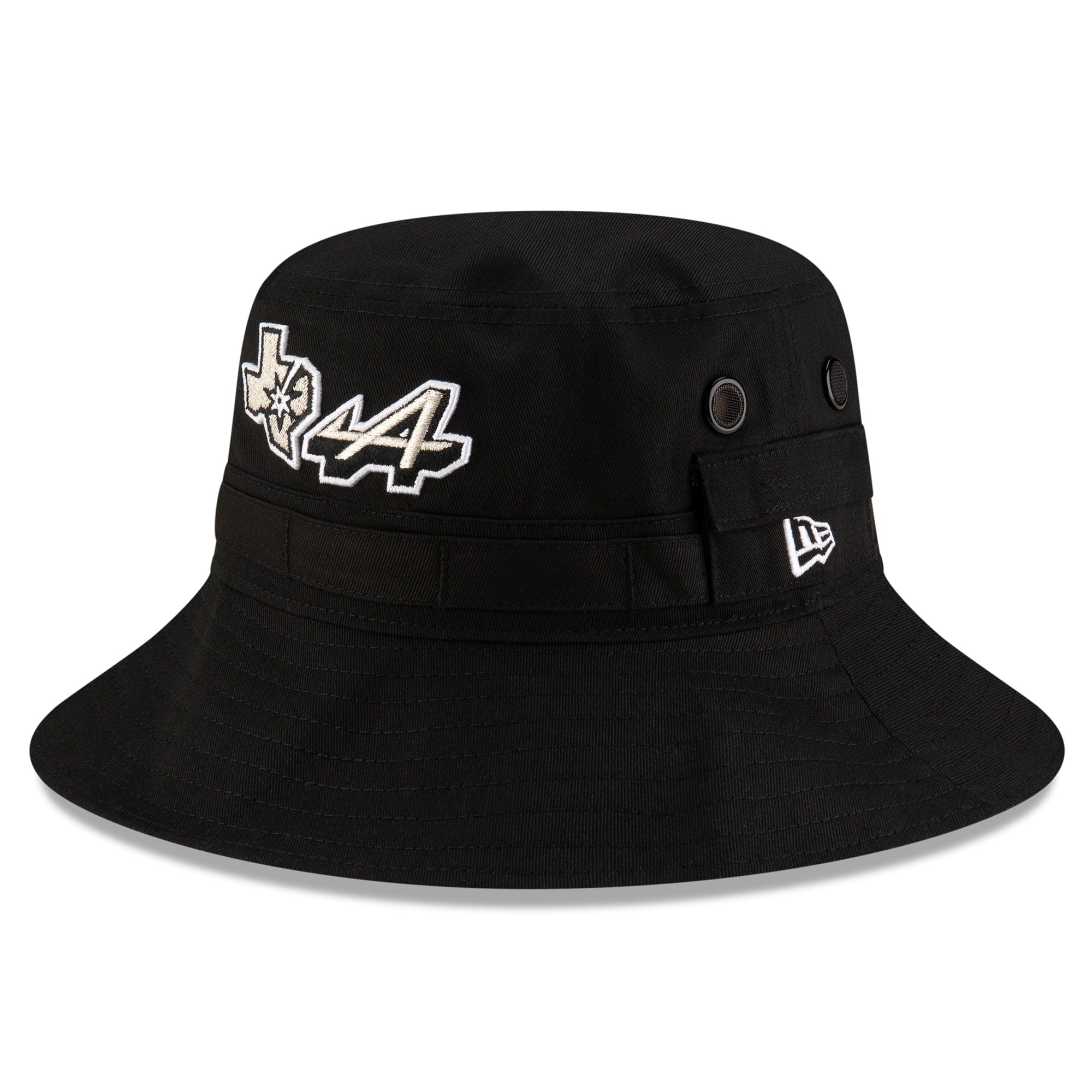 Men's New Era Black San Antonio Spurs x Alpine Adventure Bucket Hat