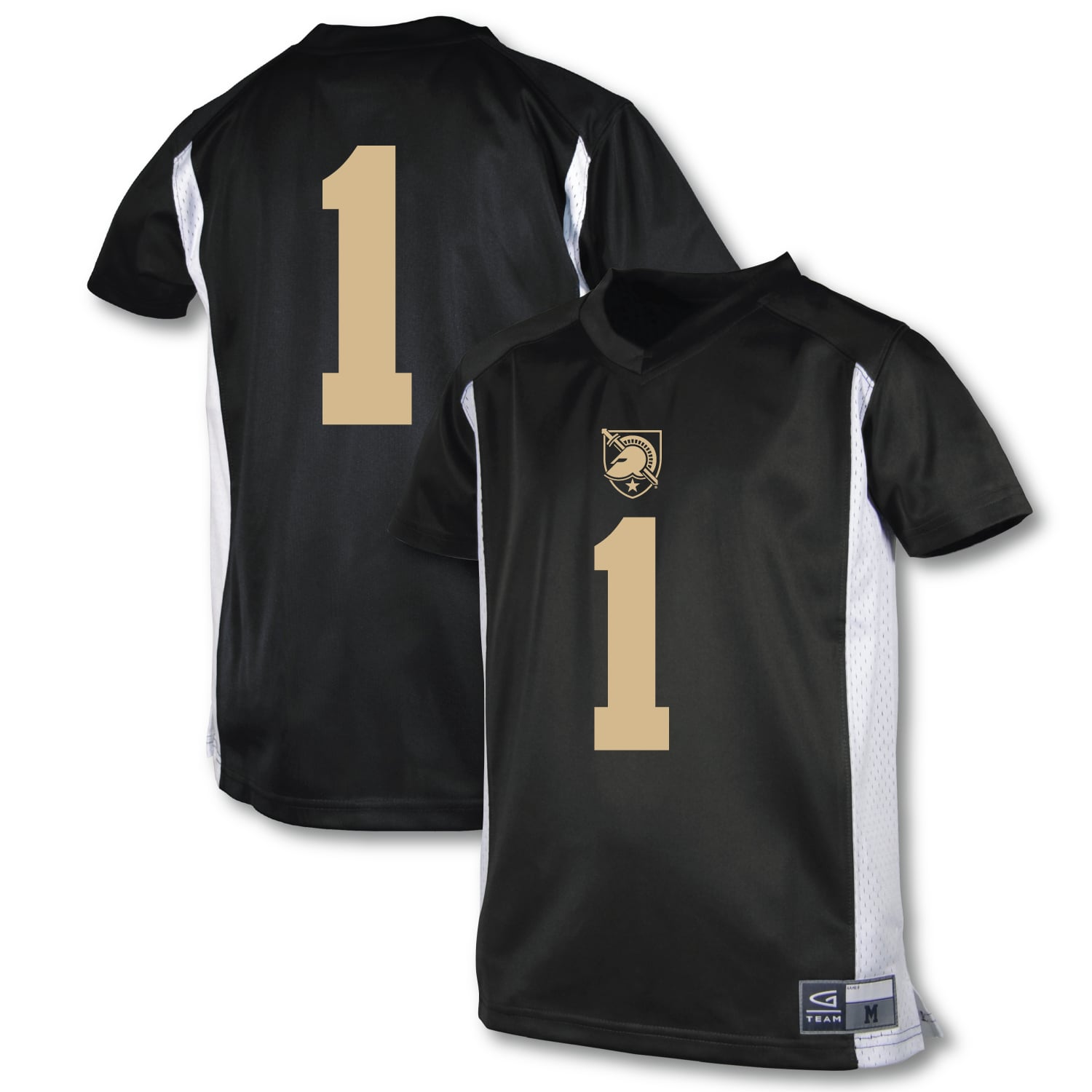 Youth Garb #1 Black Army Black Knights Football Jersey