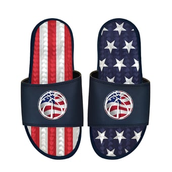 Unisex ISlide Navy Washington Wizards Americana Gel Slide Sandals
