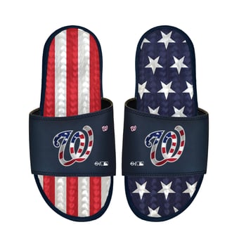 Unisex ISlide Navy Washington Nationals Americana Gel Slide Sandals