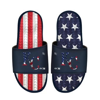 Unisex ISlide Navy Kansas City Royals Americana Gel Slide Sandals