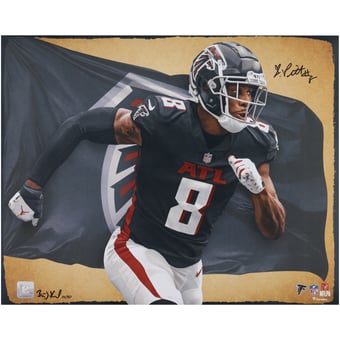 Kyle Pitts Atlanta Falcons Autographed 16" x 20" Photo Print - Art by Brian Konnick - Limited Edition of 50
