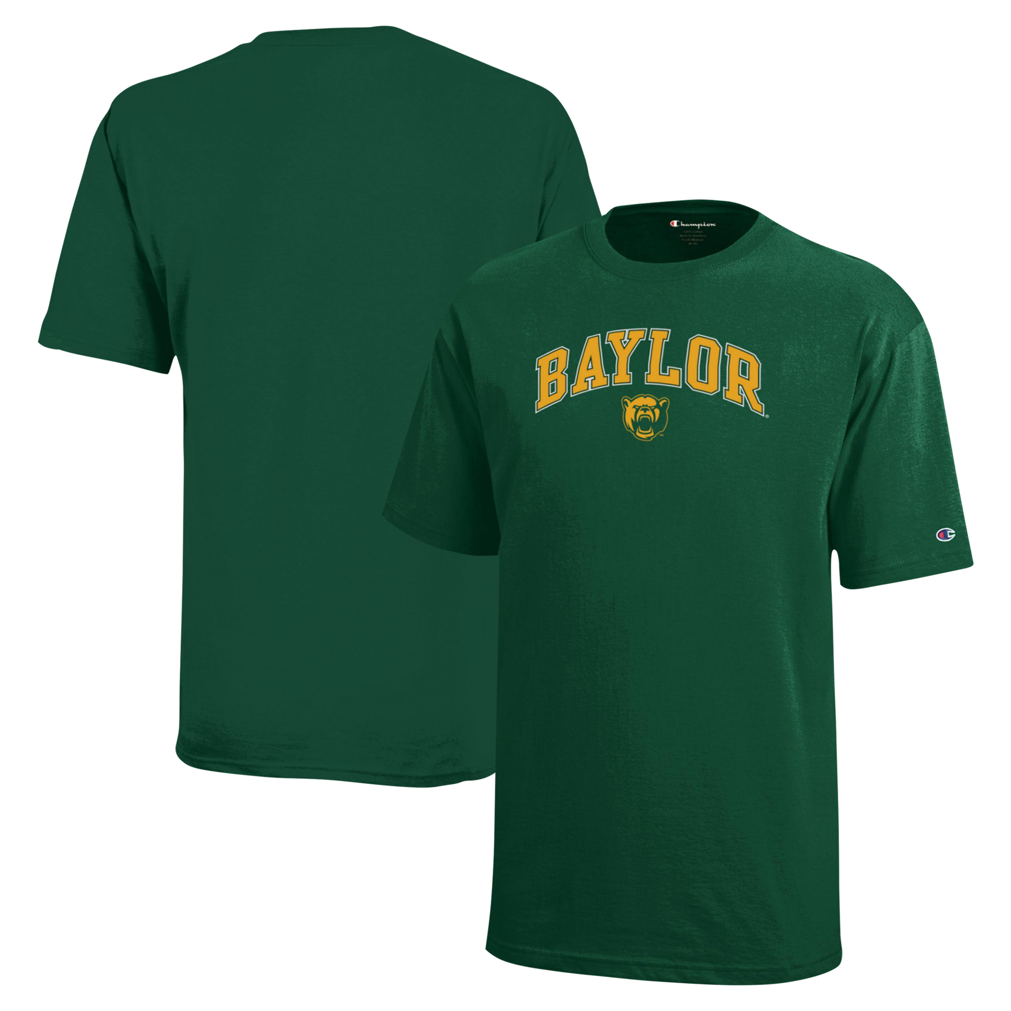 Youth Champion Green Baylor Bears Arch Over Logo T-Shirt