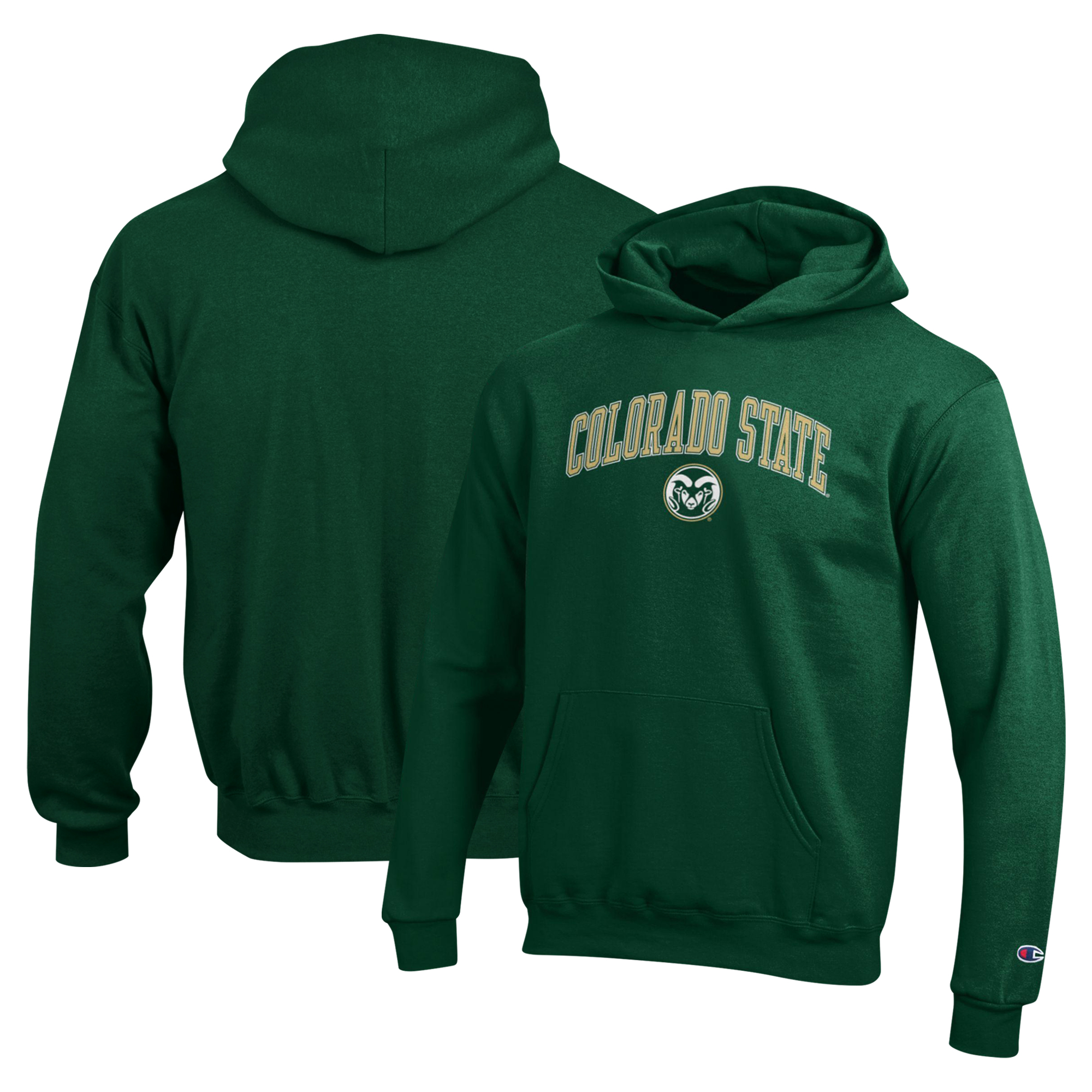 Youth Champion Green Colorado State Rams Campus Pullover Hoodie Youth Champion Green Colorado State Rams Campus Pullover Hoodie