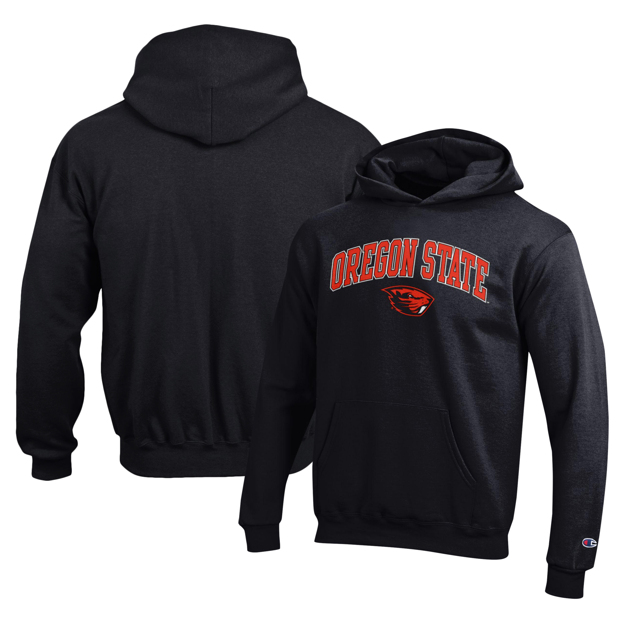 Youth Champion Black Oregon State Beavers Campus Pullover Hoodie