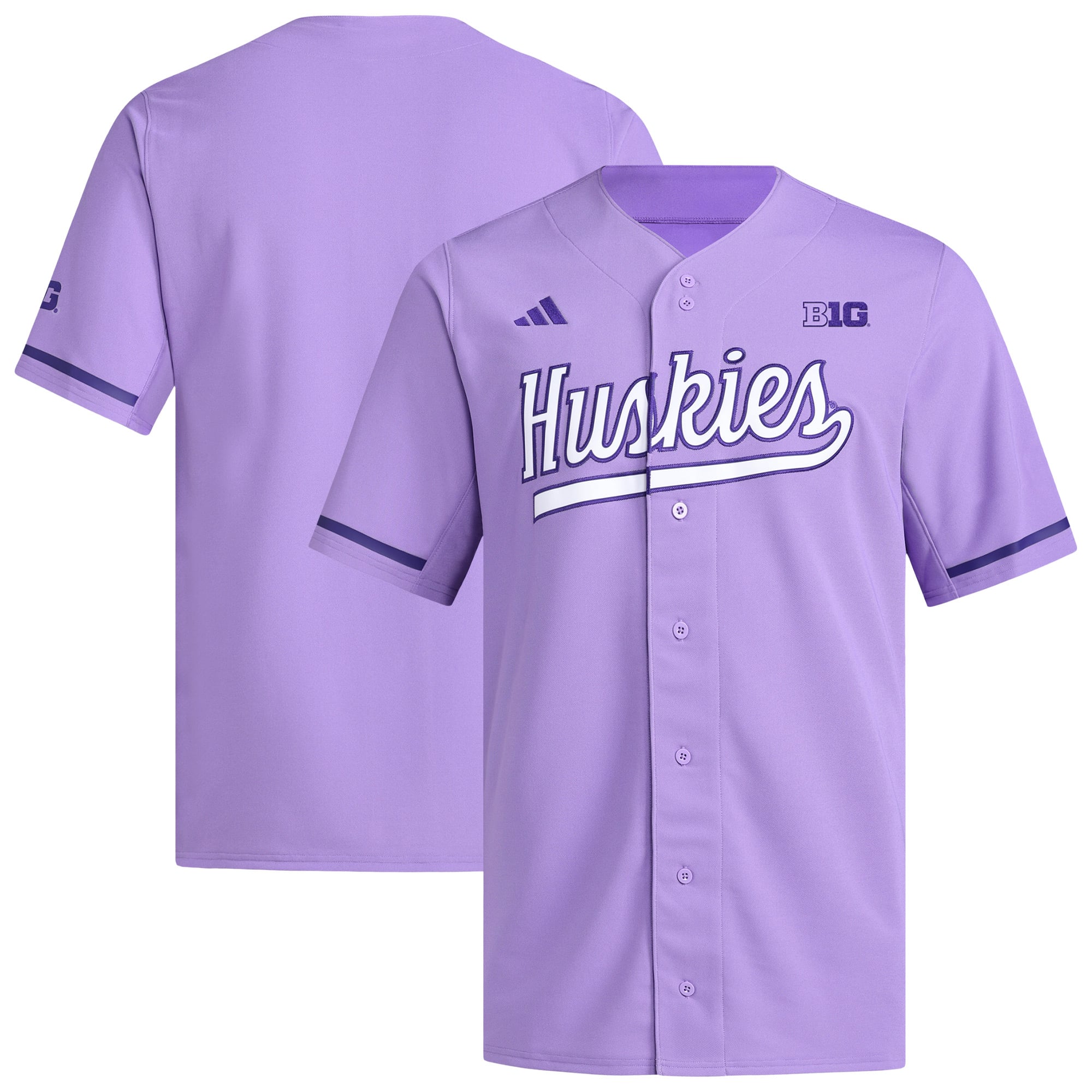 Men's adidas  Purple Washington Huskies Replica Baseball Jersey