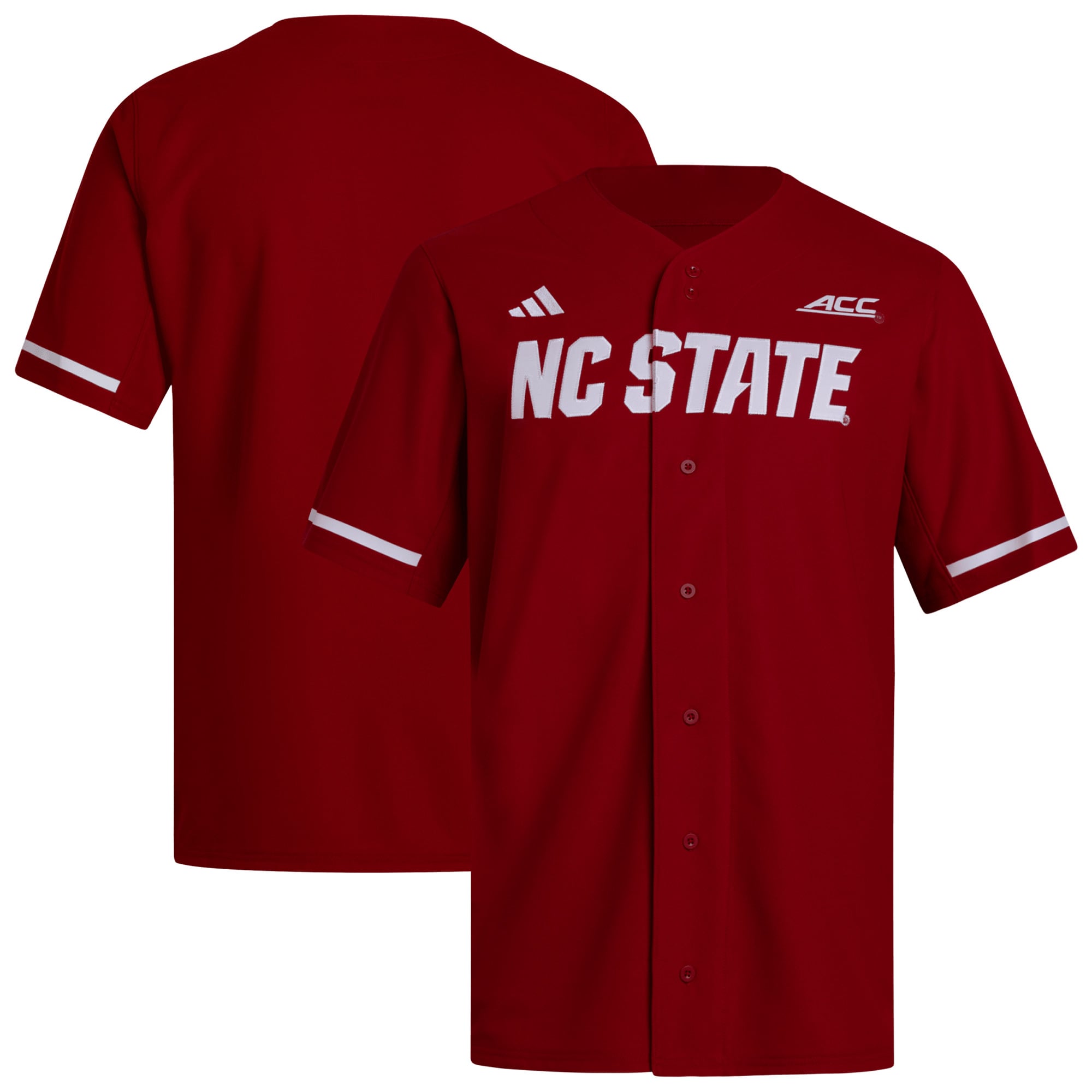 Men's adidas  Red NC State Wolfpack Replica Baseball Jersey