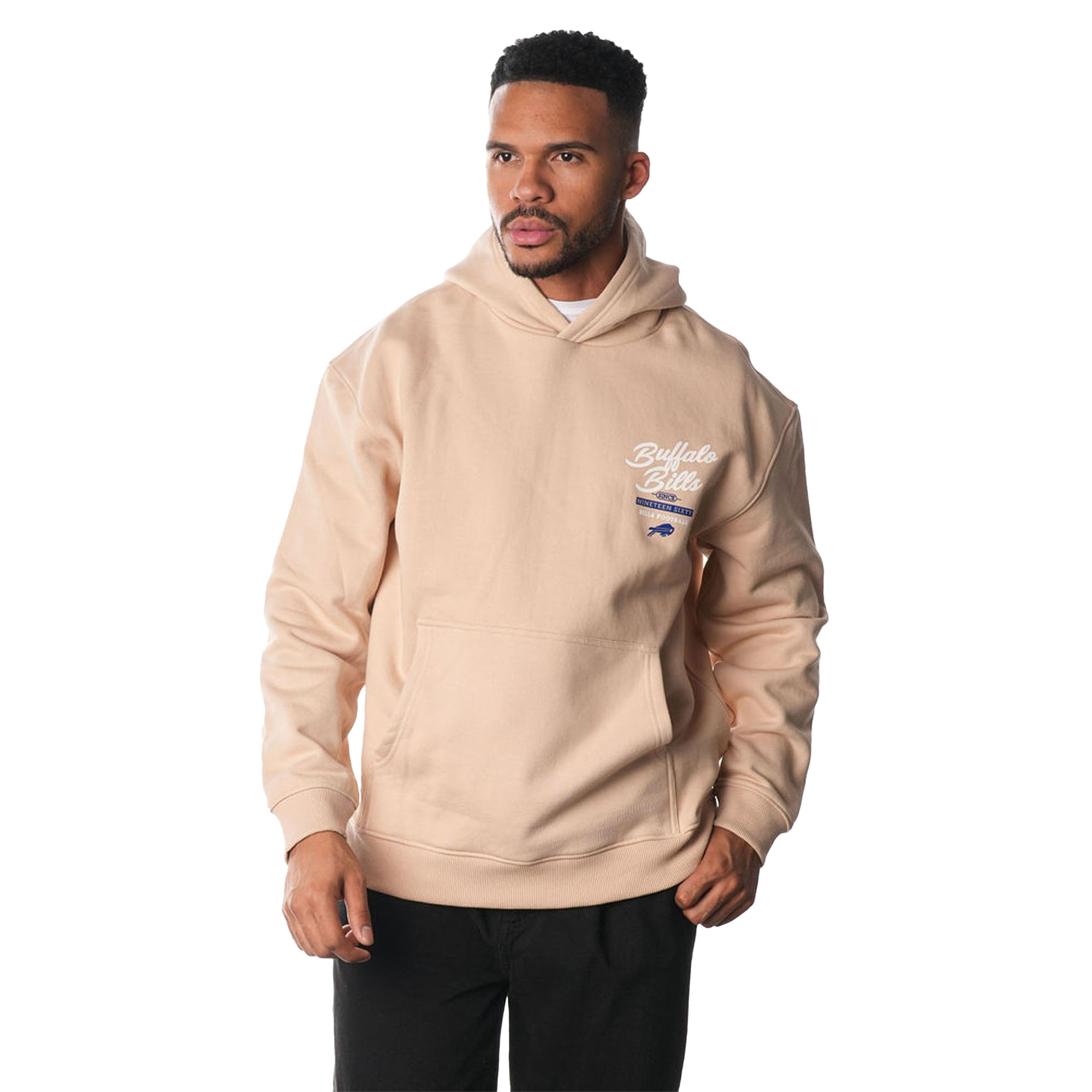 Unisex The Wild Collective Cream Buffalo Bills Fleece Pullover Hoodie