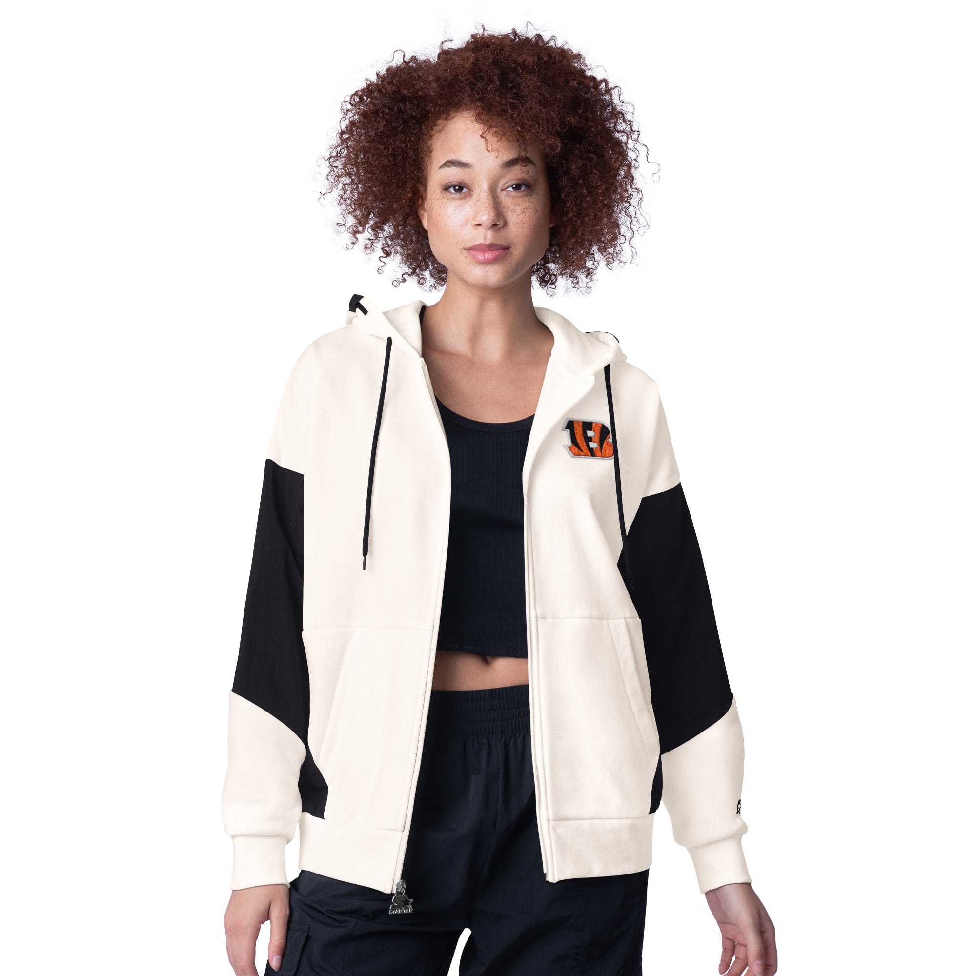 Women’s Starter White Cincinnati Bengals Scrimmage Full-Zip Hoodie Women’s Starter White Cincinnati Bengals Scrimmage Full-Zip Hoodie