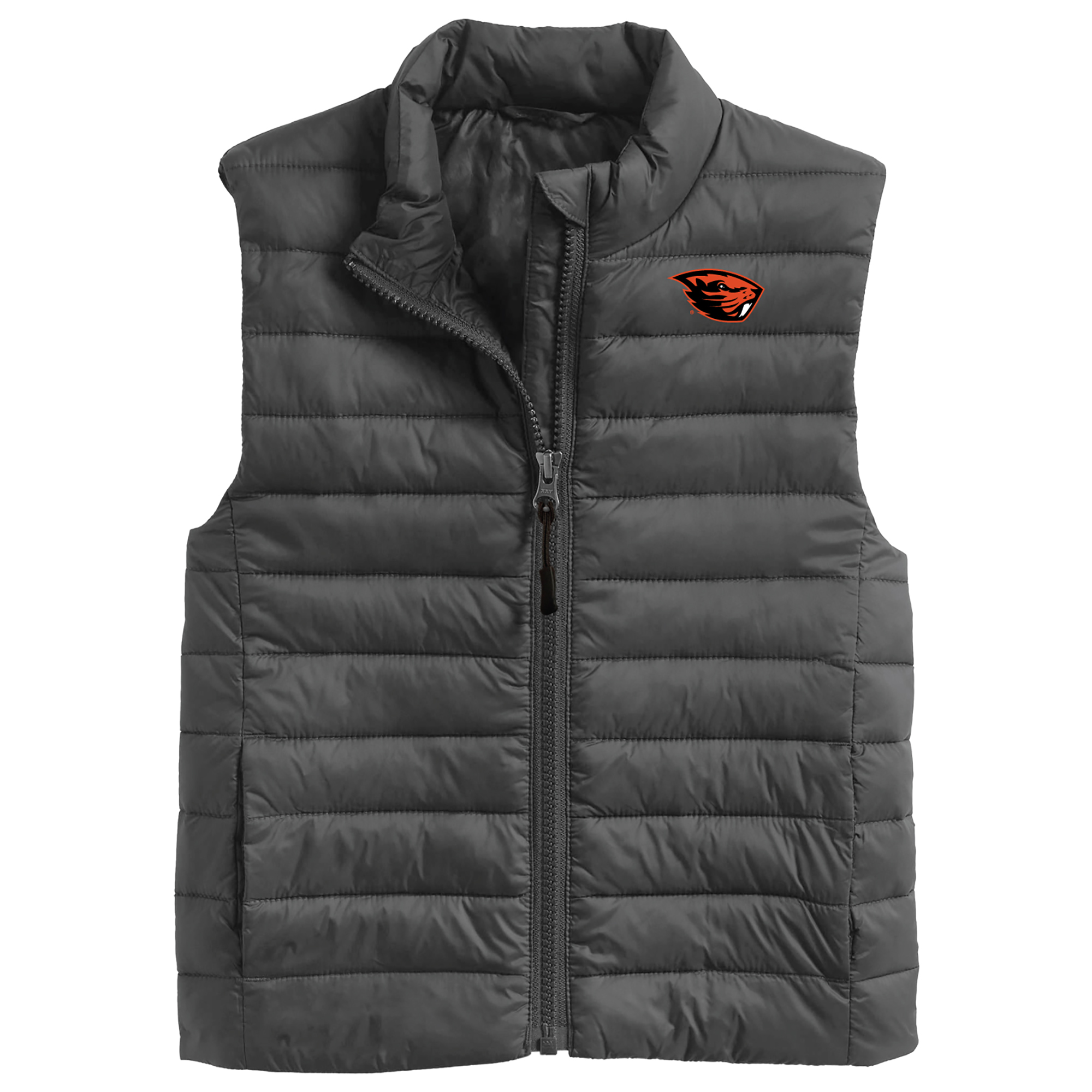 Toddler Garb Charcoal Oregon State Beavers Kai Full-Zip Vest