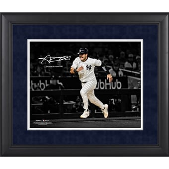 Austin Wells New York Yankees Facsimile Signature Framed 11" x 14" Spotlight Photograph