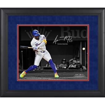 Adolis Garcia Texas Rangers Facsimile Signature Framed 11" x 14" Spotlight Photograph