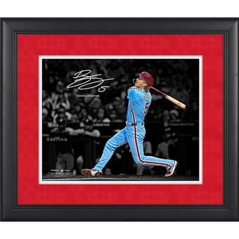 Bryson Stott Philadelphia Phillies Facsimile Signature Framed 11" x 14" Spotlight Photograph