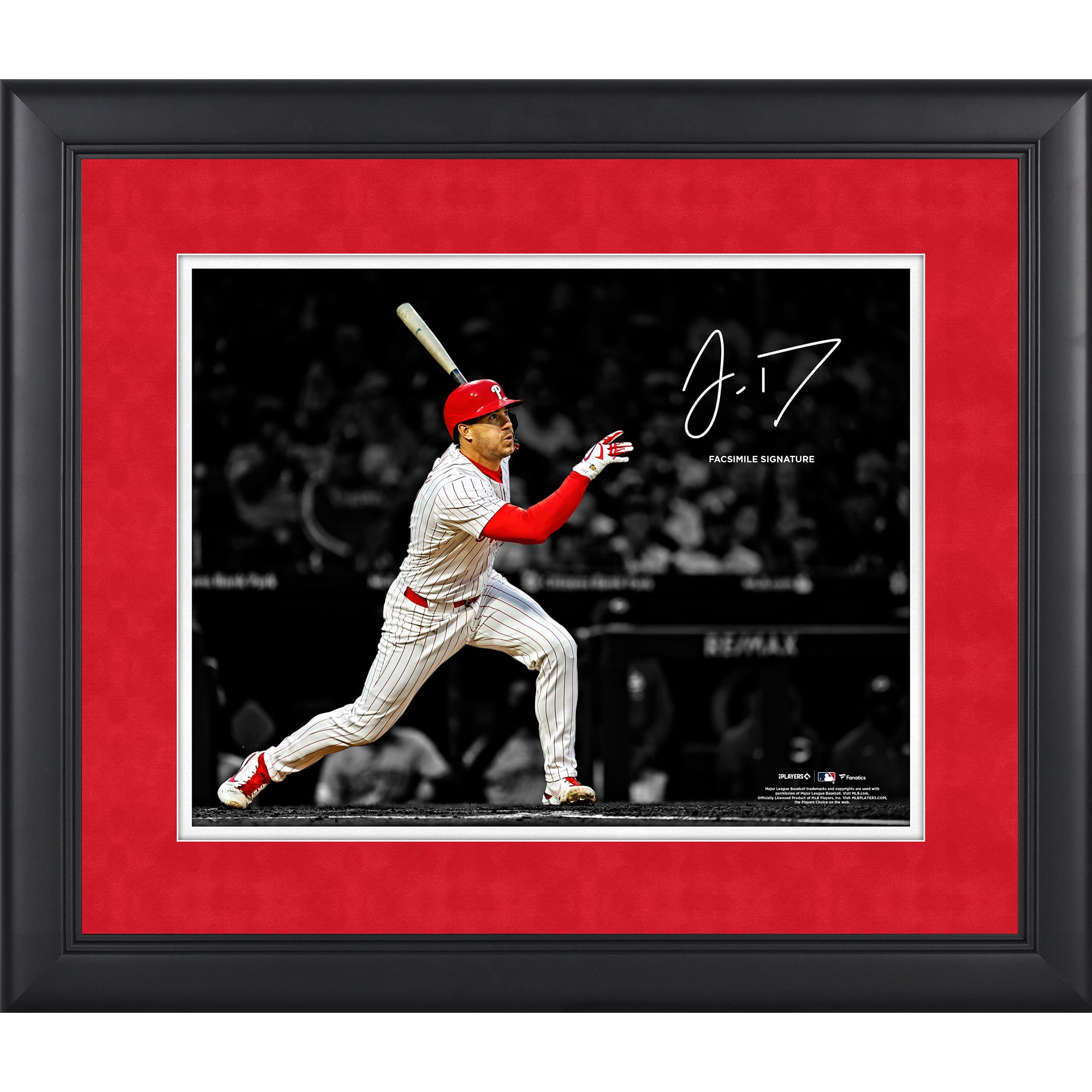 J.T. Realmuto Philadelphia Phillies Facsimile Signature Framed 11" x 14" Spotlight Photograph