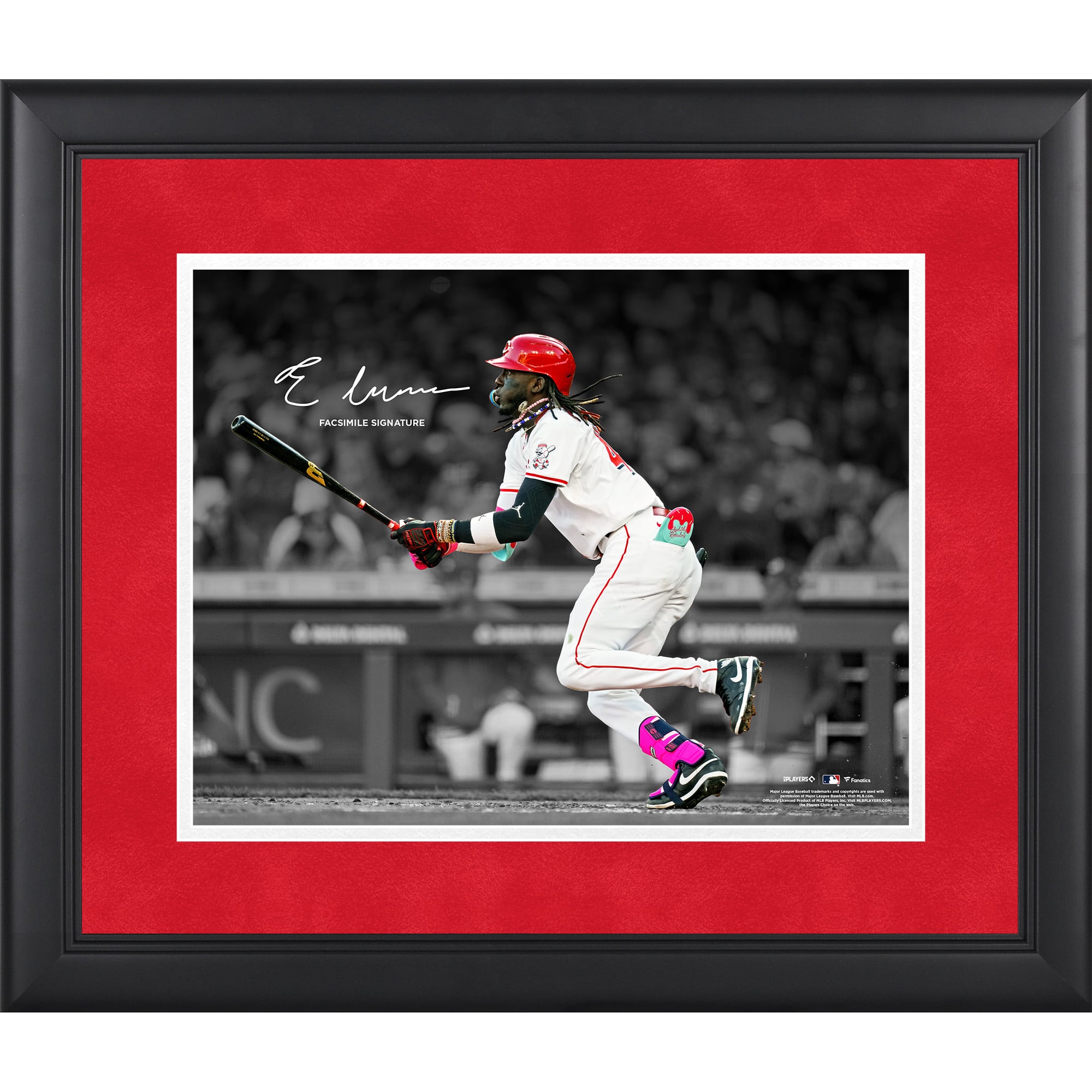 Elly De La Cruz Cincinnati Reds Facsimile Signature Framed 11" x 14" Spotlight Photograph