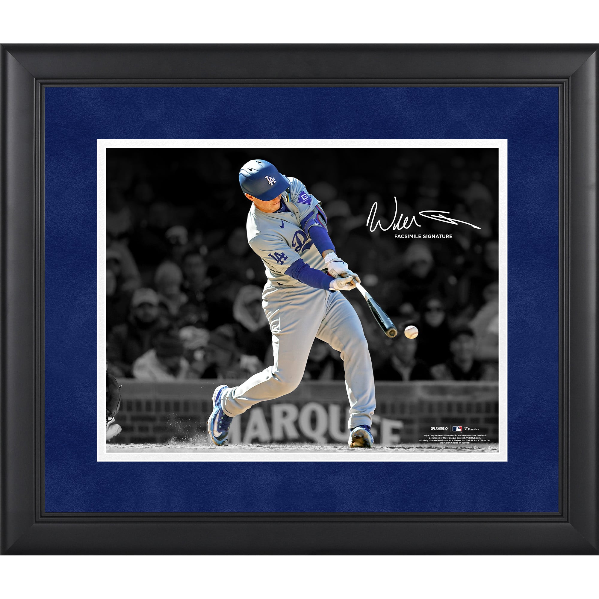 Will Smith Los Angeles Dodgers Facsimile Signature Framed 11" x 14" Spotlight Photograph