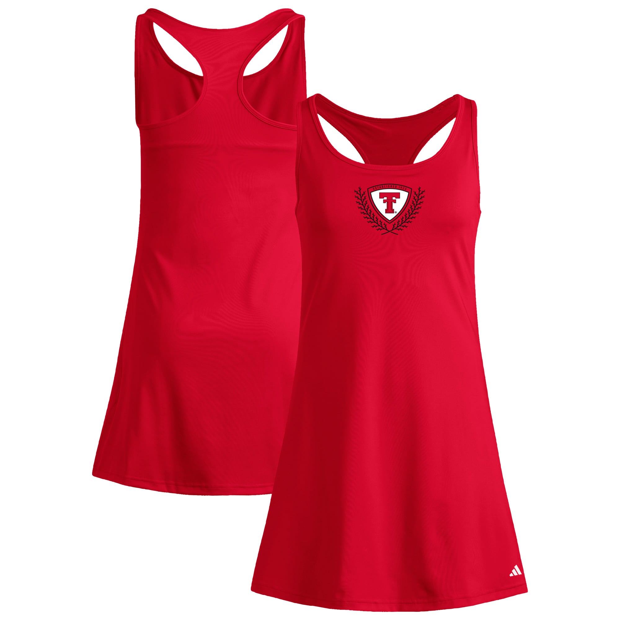 Women's adidas  Red Texas Tech Red Raiders Spring Fling Active Racerback Skort Dress