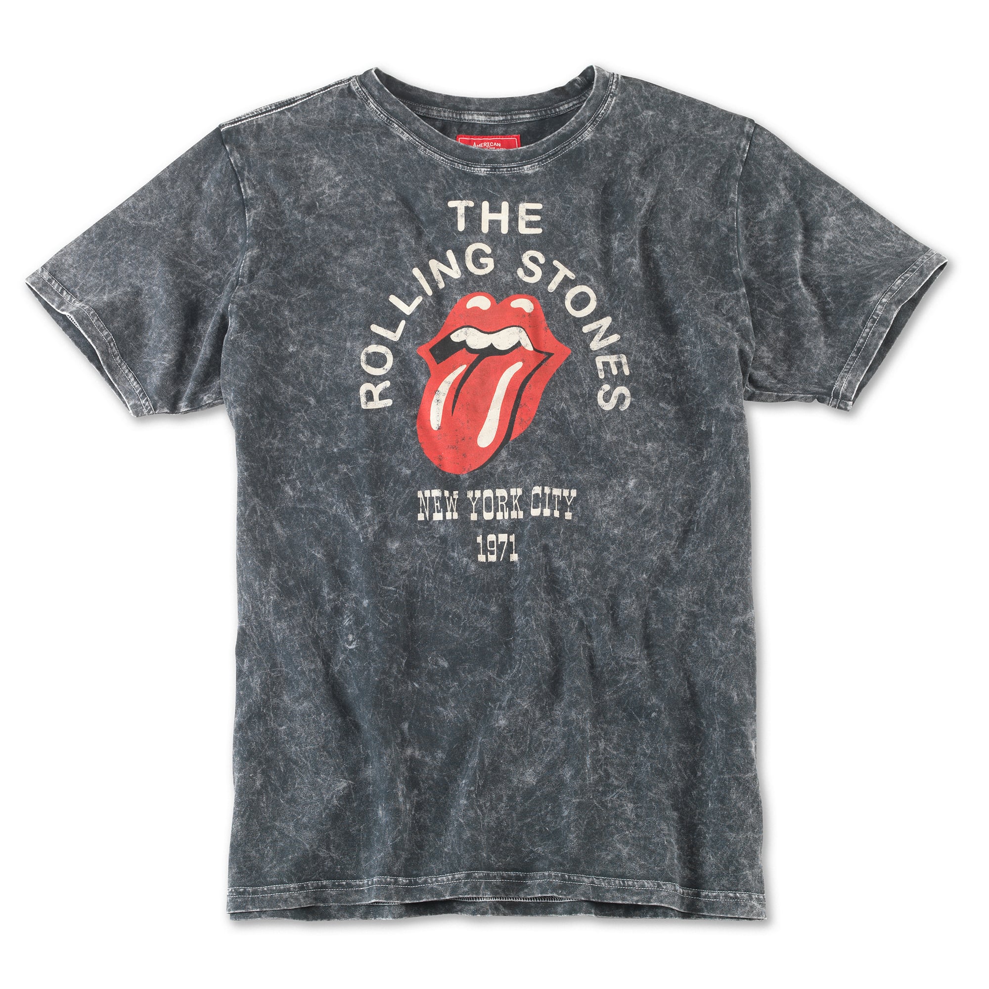 Men's American Needle Black Rolling Stones Mineral T-Shirt