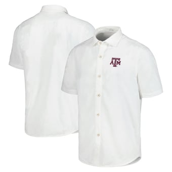 Men's Tommy Bahama  White Texas A&M Aggies Sport Coconut Point Palm Vista IslandZone Button-Up Shirt