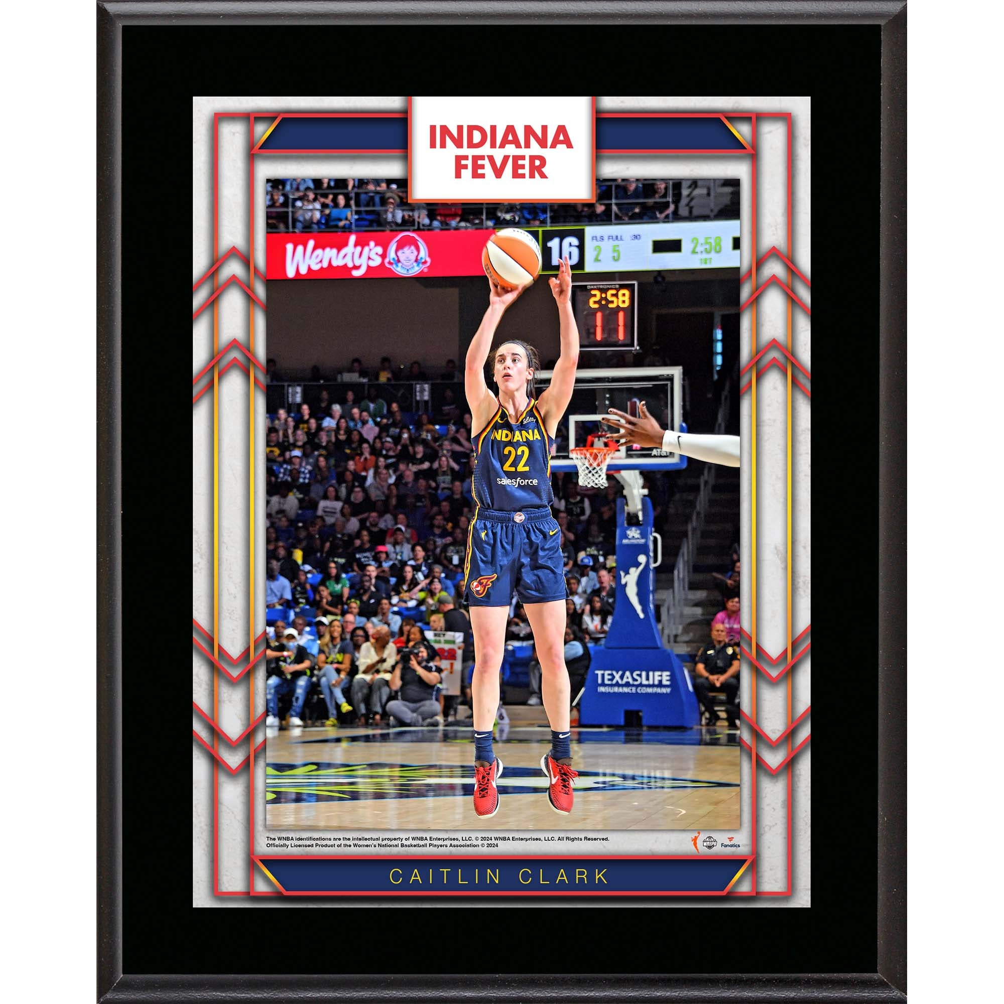 Caitlin Clark Indiana Fever 10.5" x 13" Sublimated Player Plaque