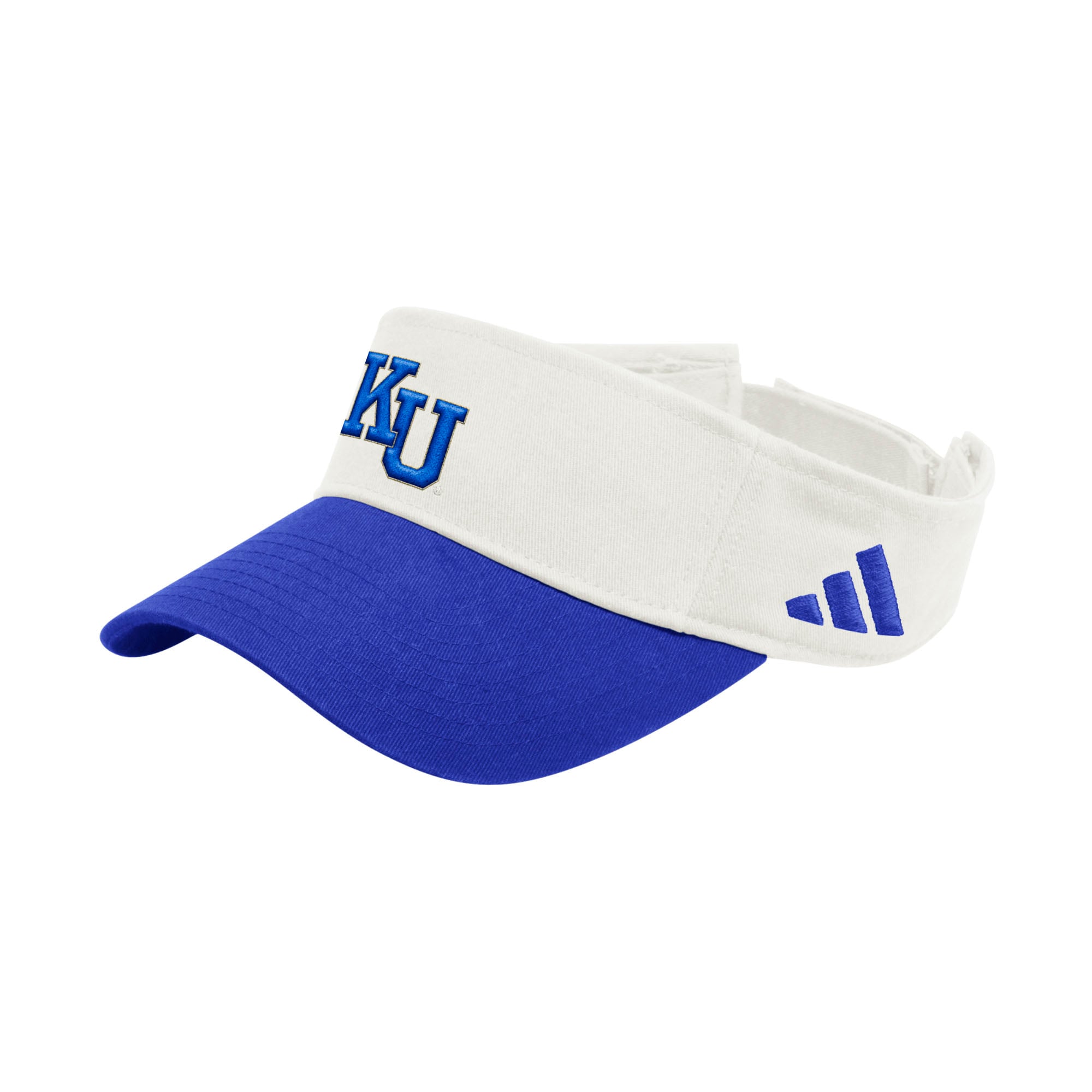 Unisex adidas  White Kansas Jayhawks Dugout Adjustable Visor