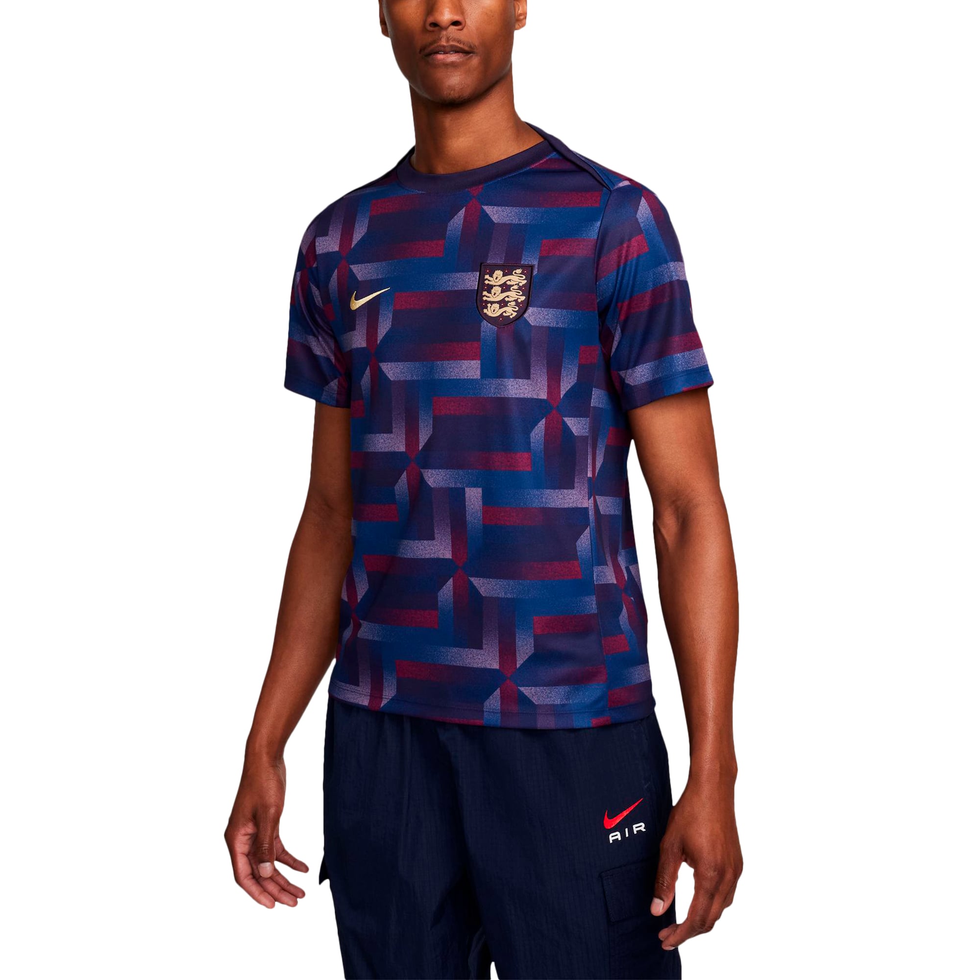 Men's Nike  Purple England National Team  2024 Academy Pro Pre-Match Jersey