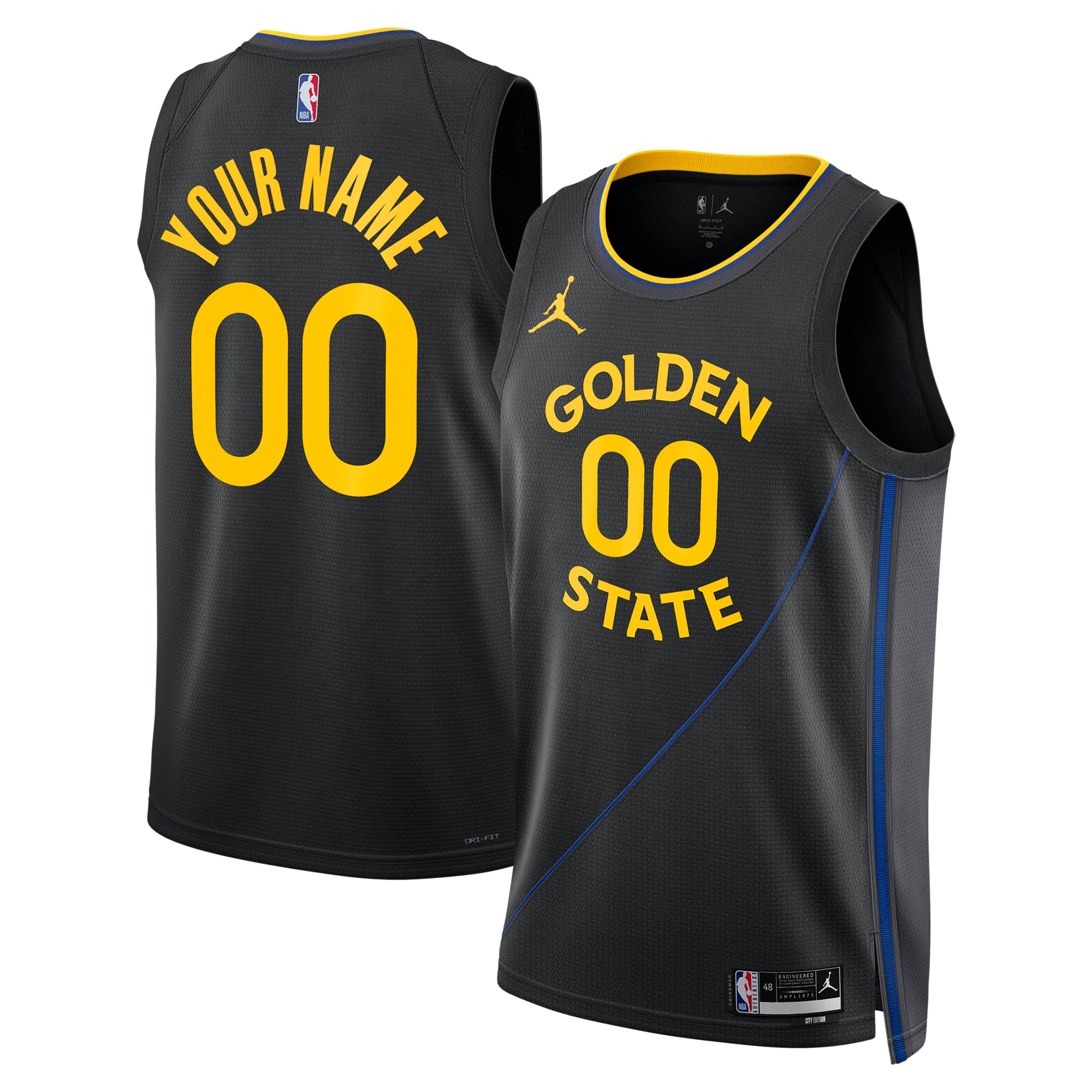 Camiseta NBA Statement Edition Swingman de los Golden State Warriors Jordan - Personalizada - Hombre