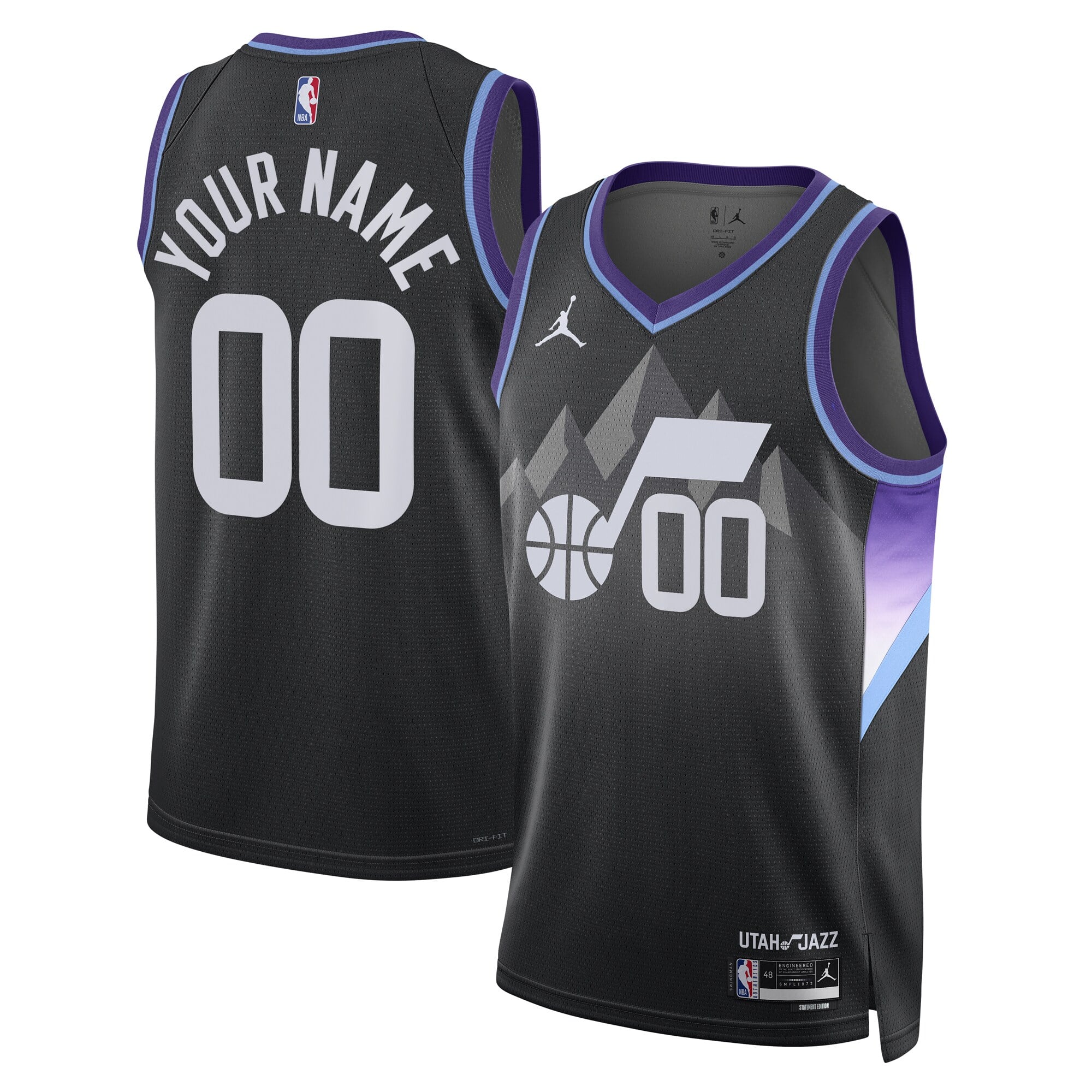 Camiseta Jordan Brand Statement Edition Swingman de los Utah Jazz - Personalizada - Para hombre