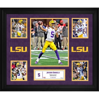 Jayden Daniels LSU Tigers Framed 5-Photo Collage