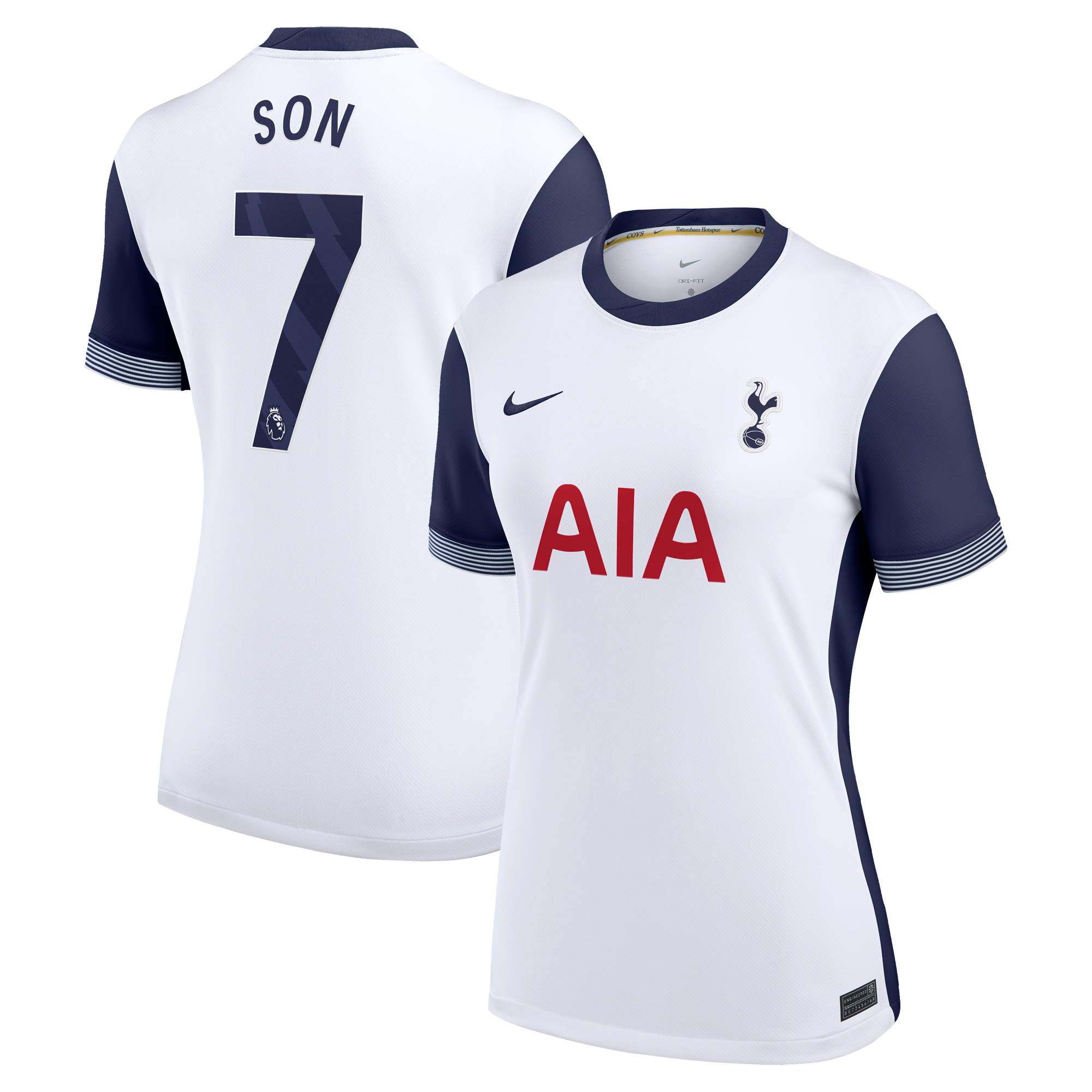 Women's Nike Son Heung-Min White Tottenham Hotspur 2024/25 Home Replica Player Jersey