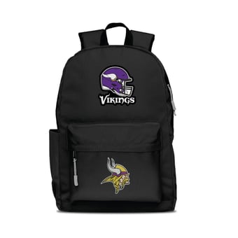 MOJO Black Minnesota Vikings Two Logo Campus Backpack