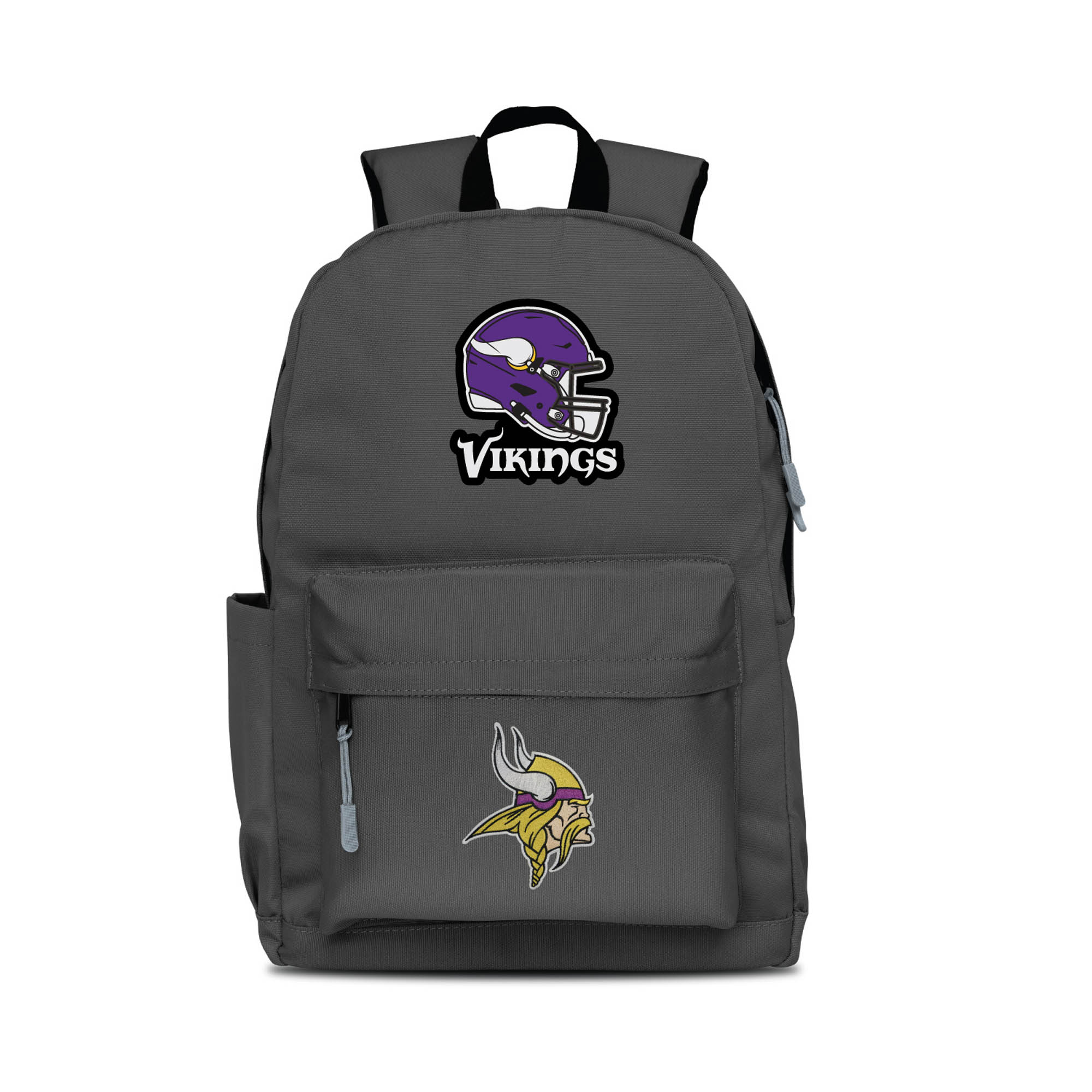 MOJO Gray Minnesota Vikings Two Logo Campus Backpack MOJO Gray Minnesota Vikings Two Logo Campus Backpack