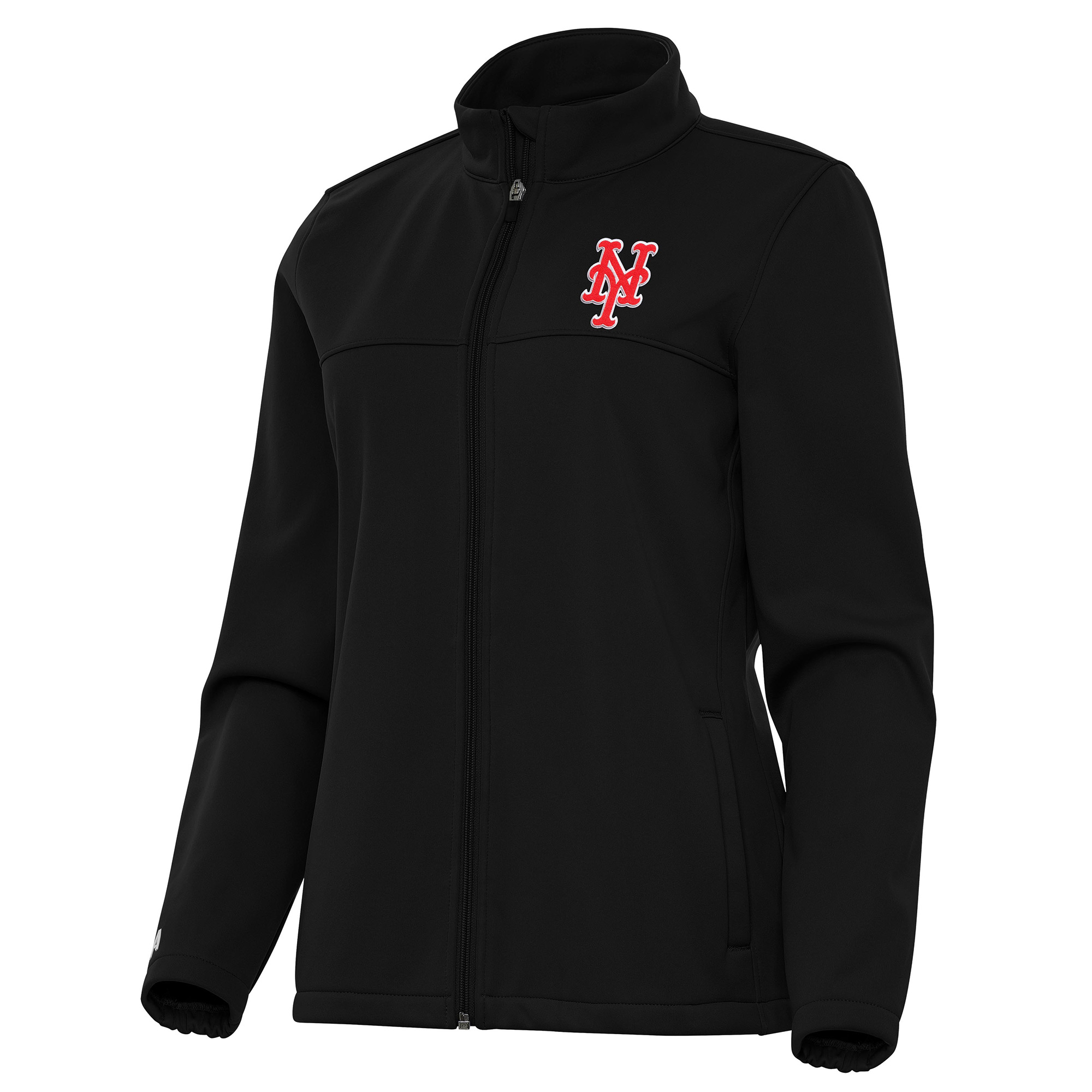 Women’s Antigua Black New York Mets Links 2 Golf Full-Zip Jacket Women’s Antigua Black New York Mets Links 2 Golf Full-Zip Jacket