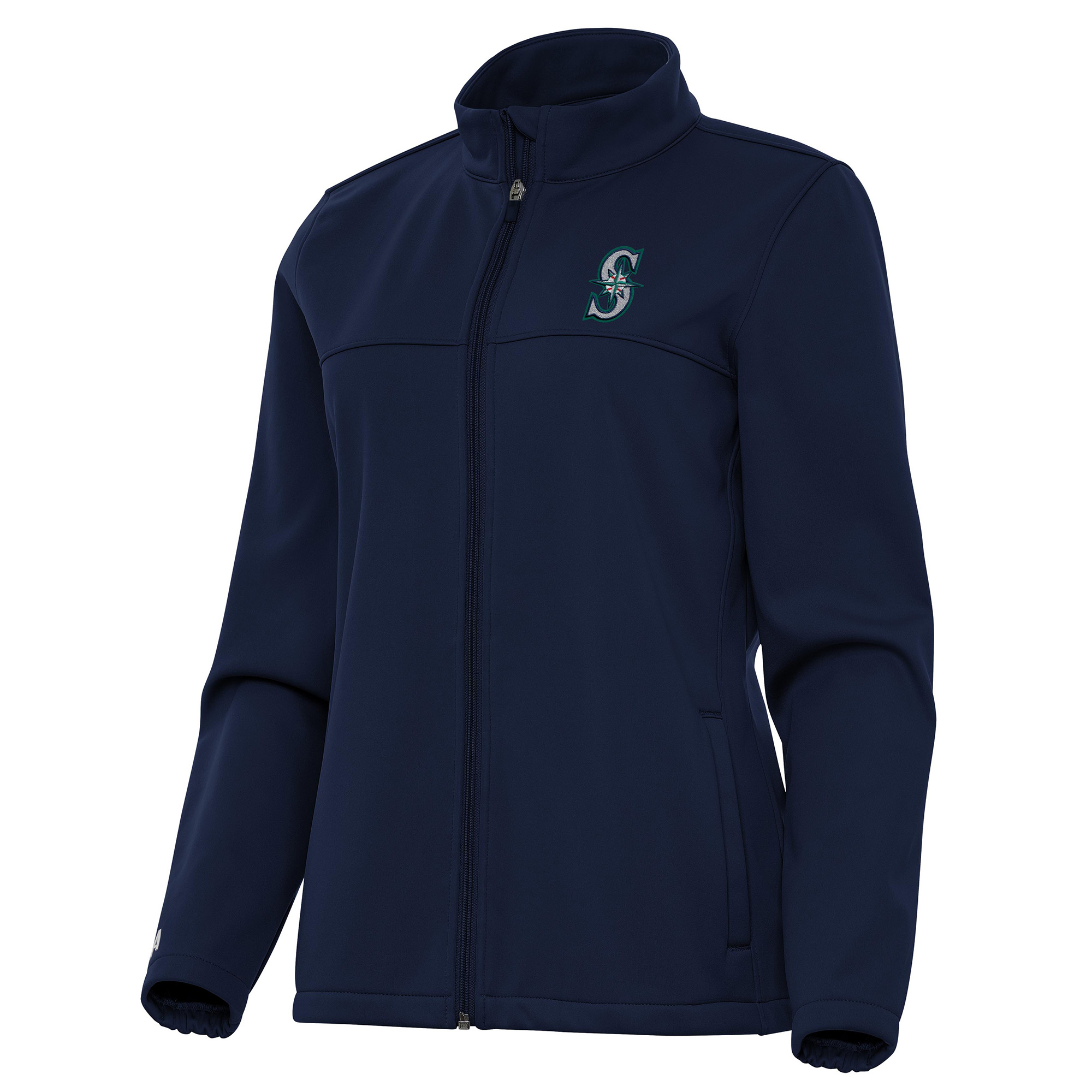 Women’s Antigua Navy Seattle Mariners Links 2 Golf Full-Zip Jacket Women’s Antigua Navy Seattle Mariners Links 2 Golf Full-Zip Jacket