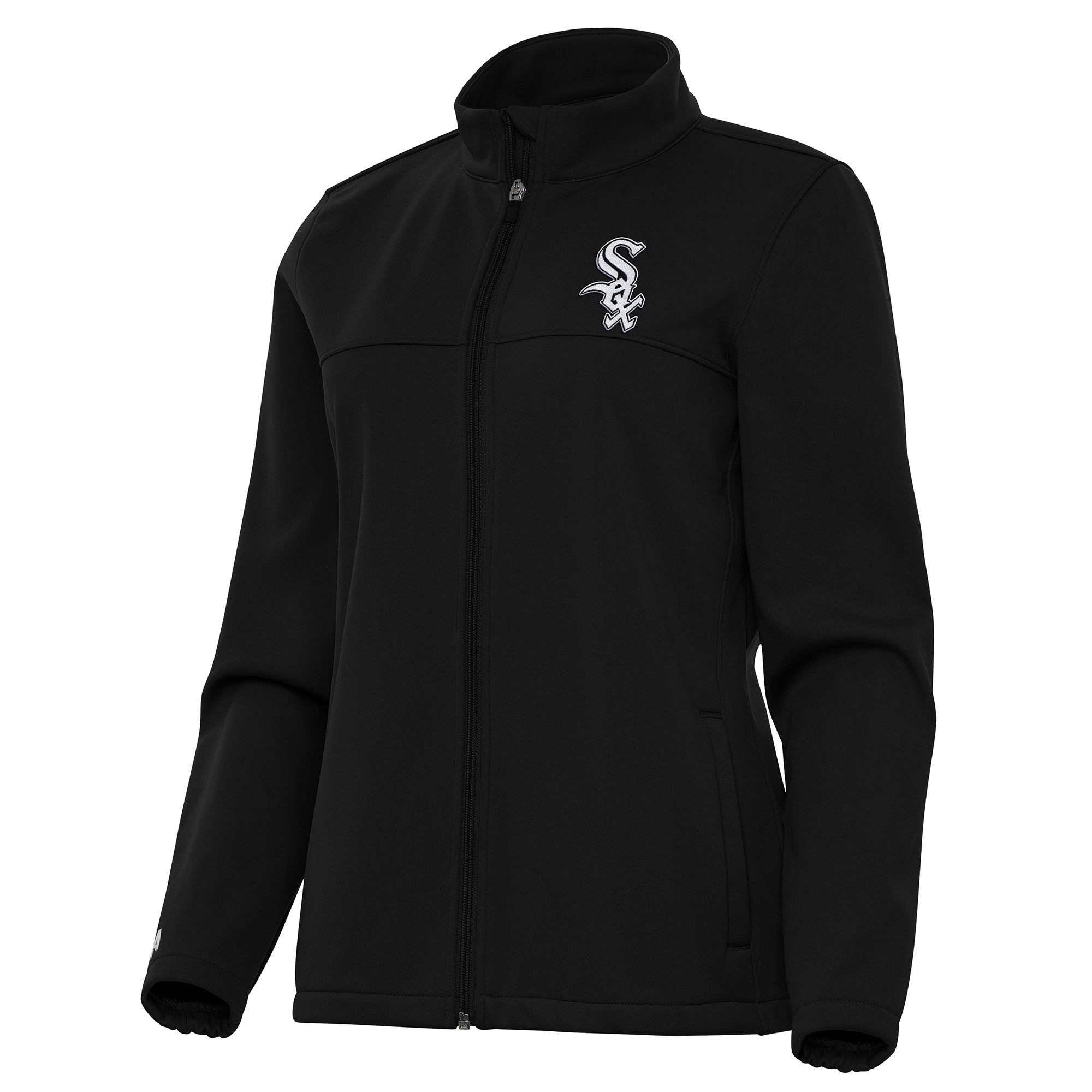 Women’s Antigua Black Chicago White Sox Links 2 Golf Full-Zip Jacket Women’s Antigua Black Chicago White Sox Links 2 Golf Full-Zip Jacket
