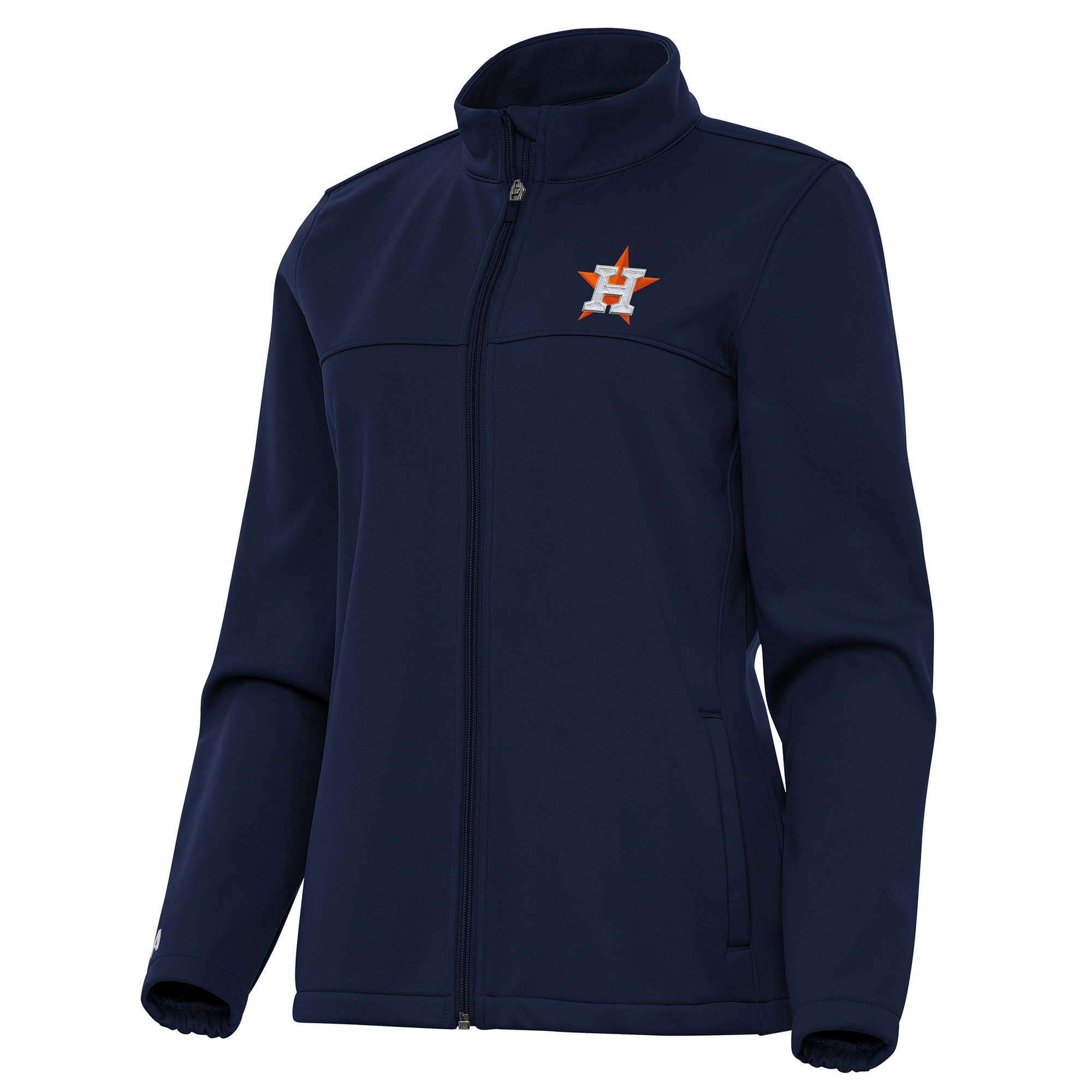 Women’s Antigua Navy Houston Astros Links 2 Golf Full-Zip Jacket Women’s Antigua Navy Houston Astros Links 2 Golf Full-Zip Jacket