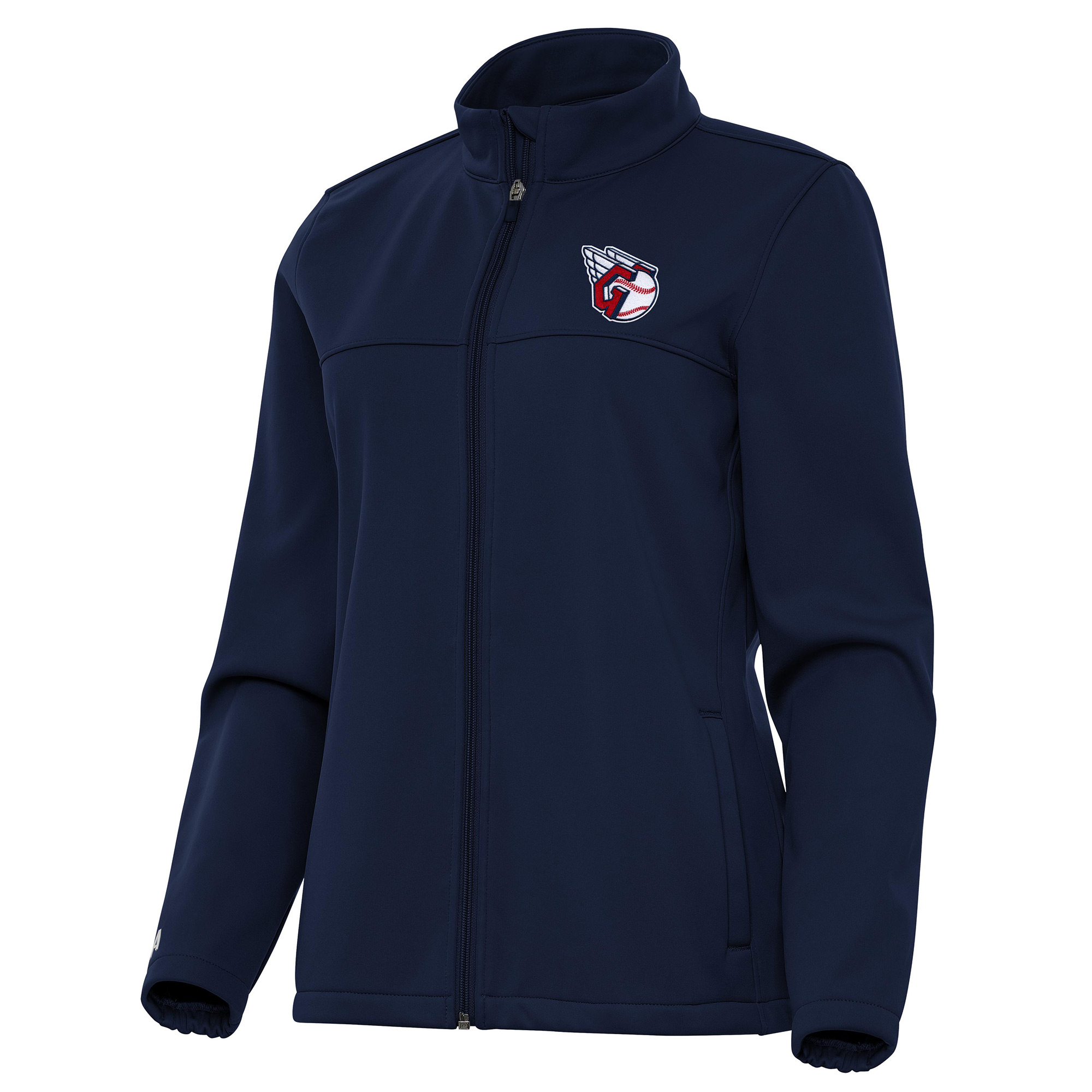 Women’s Antigua Navy Cleveland Guardians Links 2 Golf Full-Zip Jacket Women’s Antigua Navy Cleveland Guardians Links 2 Golf Full-Zip Jacket
