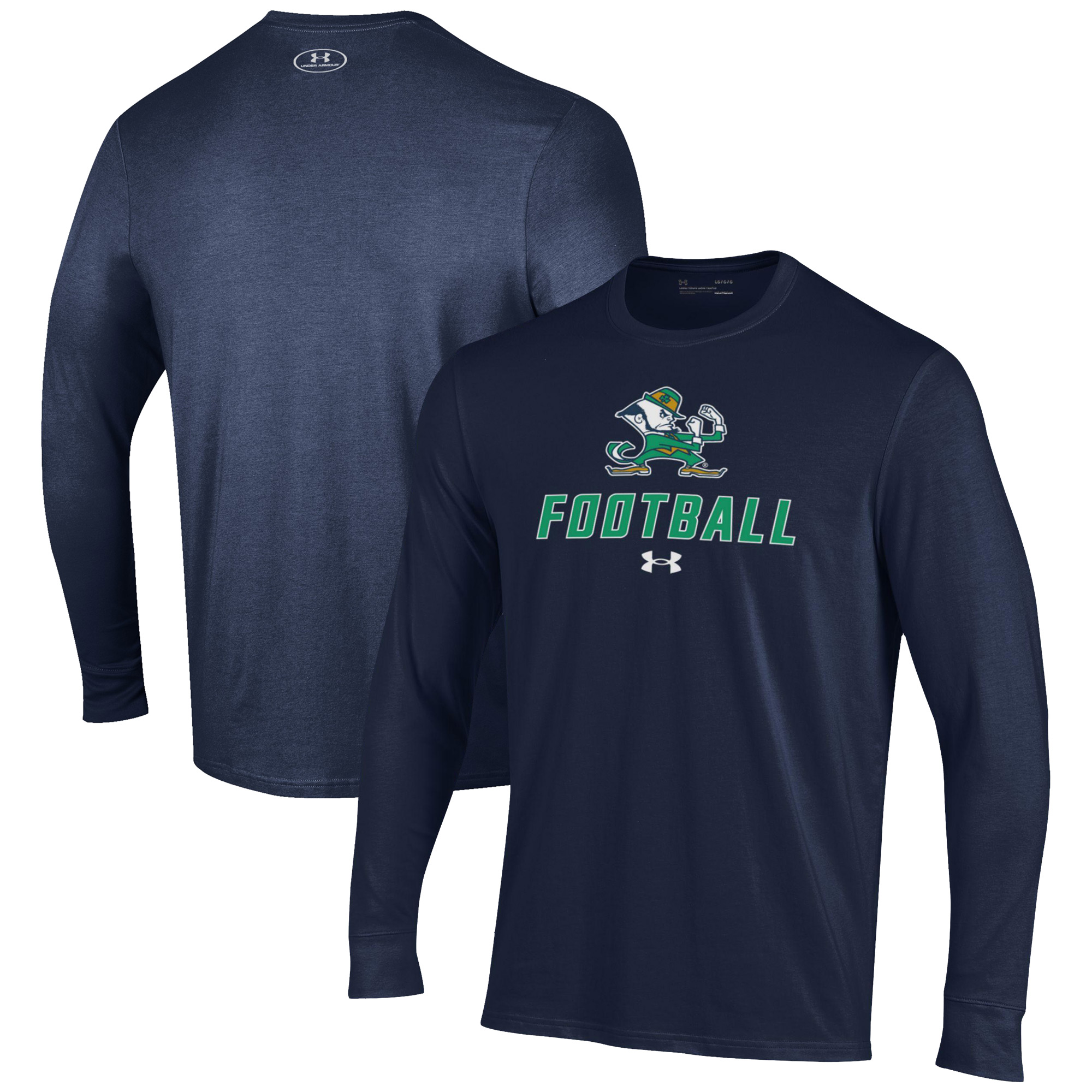 Men’s Under Armour Navy Notre Dame Fighting Irish Football Performance Long Sleeve T-Shirt Men’s Under Armour Navy Notre Dame Fighting Irish Football Performance Long Sleeve T-Shirt