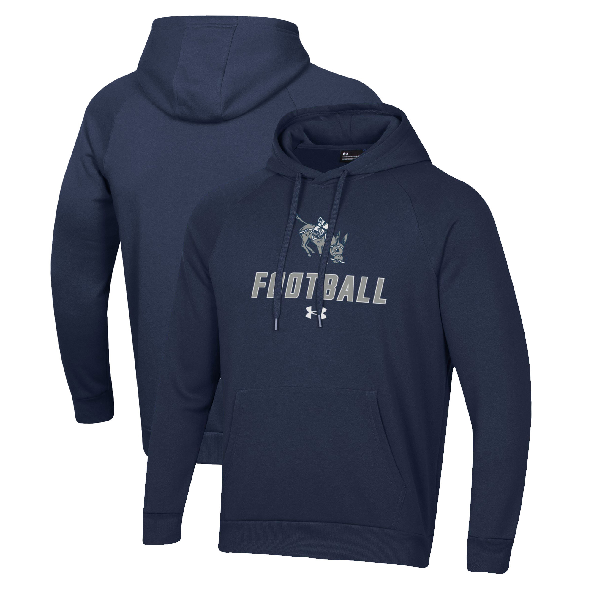 Men’s Under Armour Navy Colorado School of Mines Orediggers Football Rival Fleece Pullover Hoodie Men’s Under Armour Navy Colorado School of Mines Orediggers Football Rival Fleece Pullover Hoodie