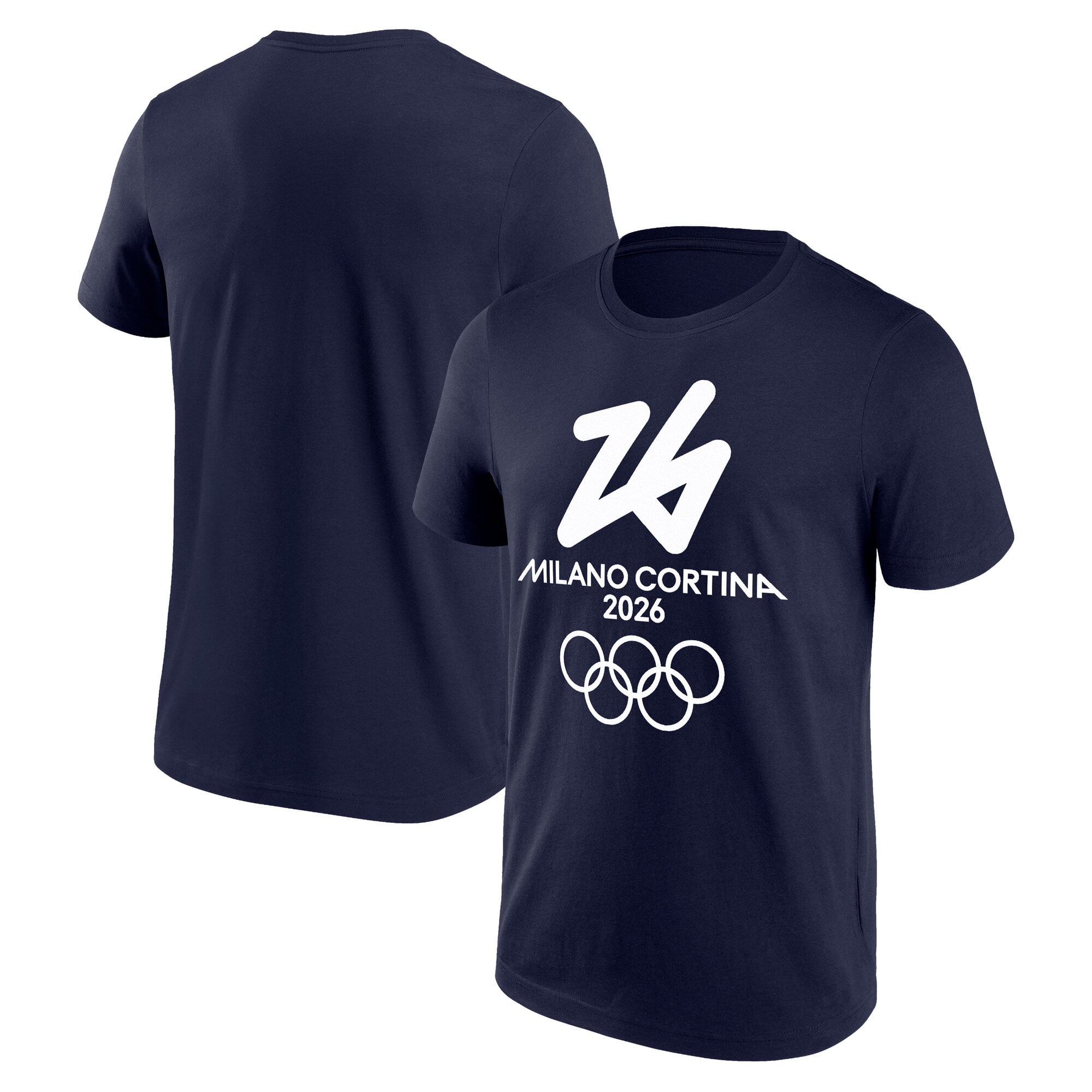 T-shirt grafica con logo Primary delle Olimpiadi di Milano Cortina 2026 - Blu scuro