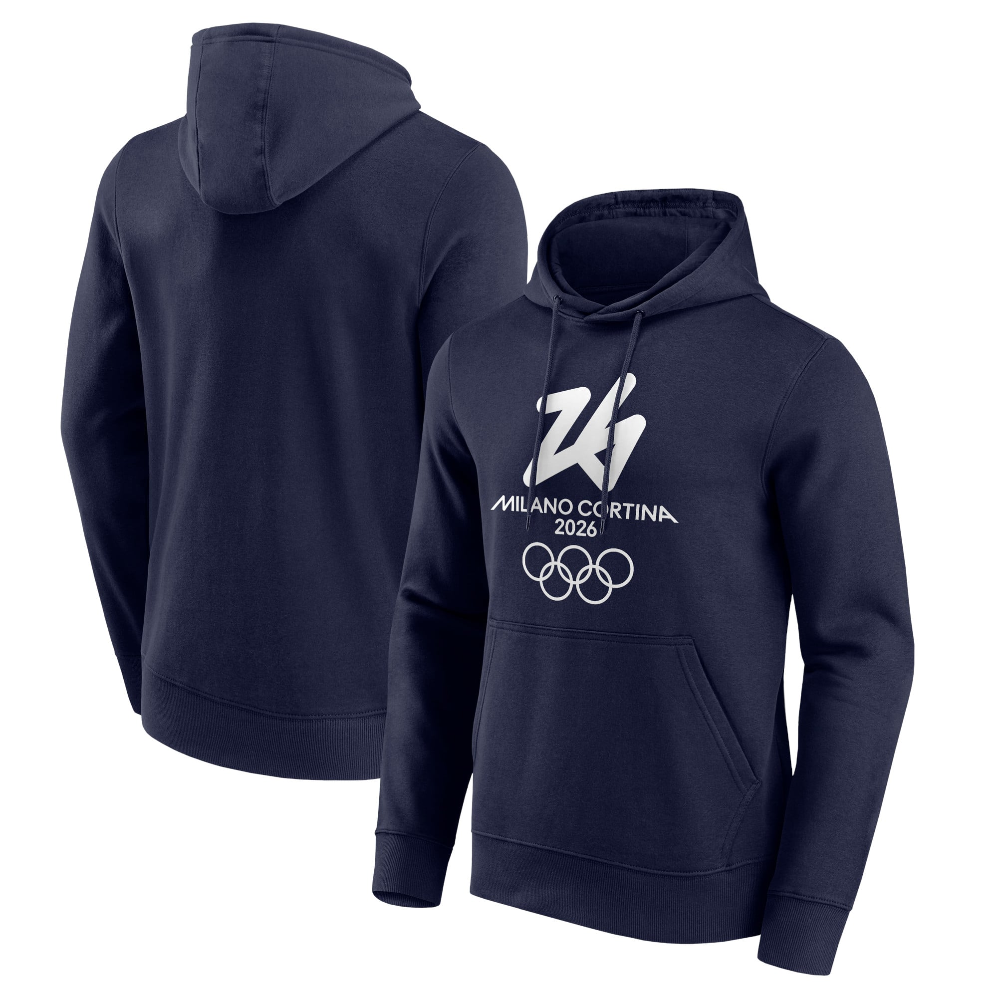 Felpa con cappuccio con logo Primary delle Olimpiadi di Milano Cortina 2026 - Blu scuro