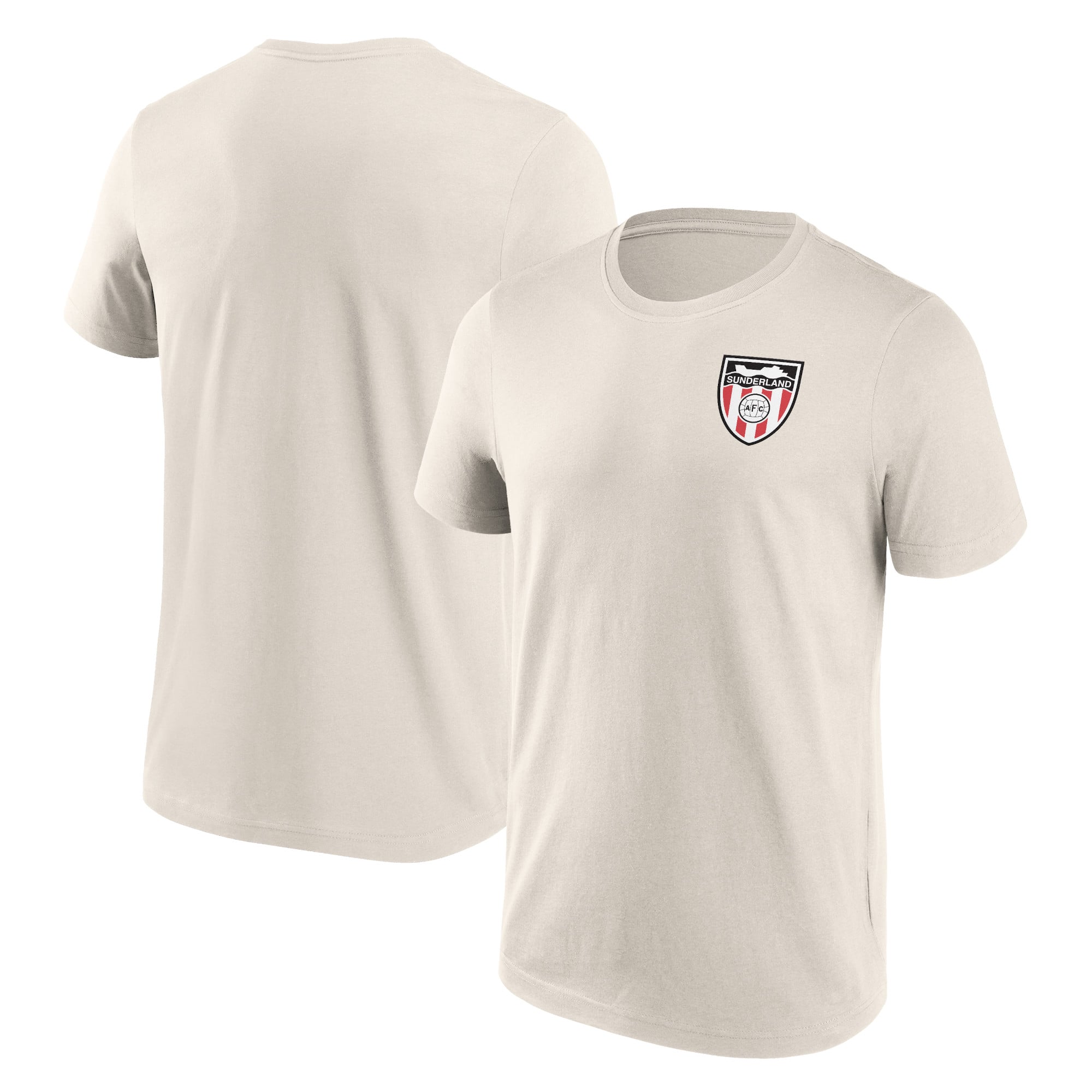Sunderland Retro Ship Crest Graphic T-Shirt - Off White - Mens