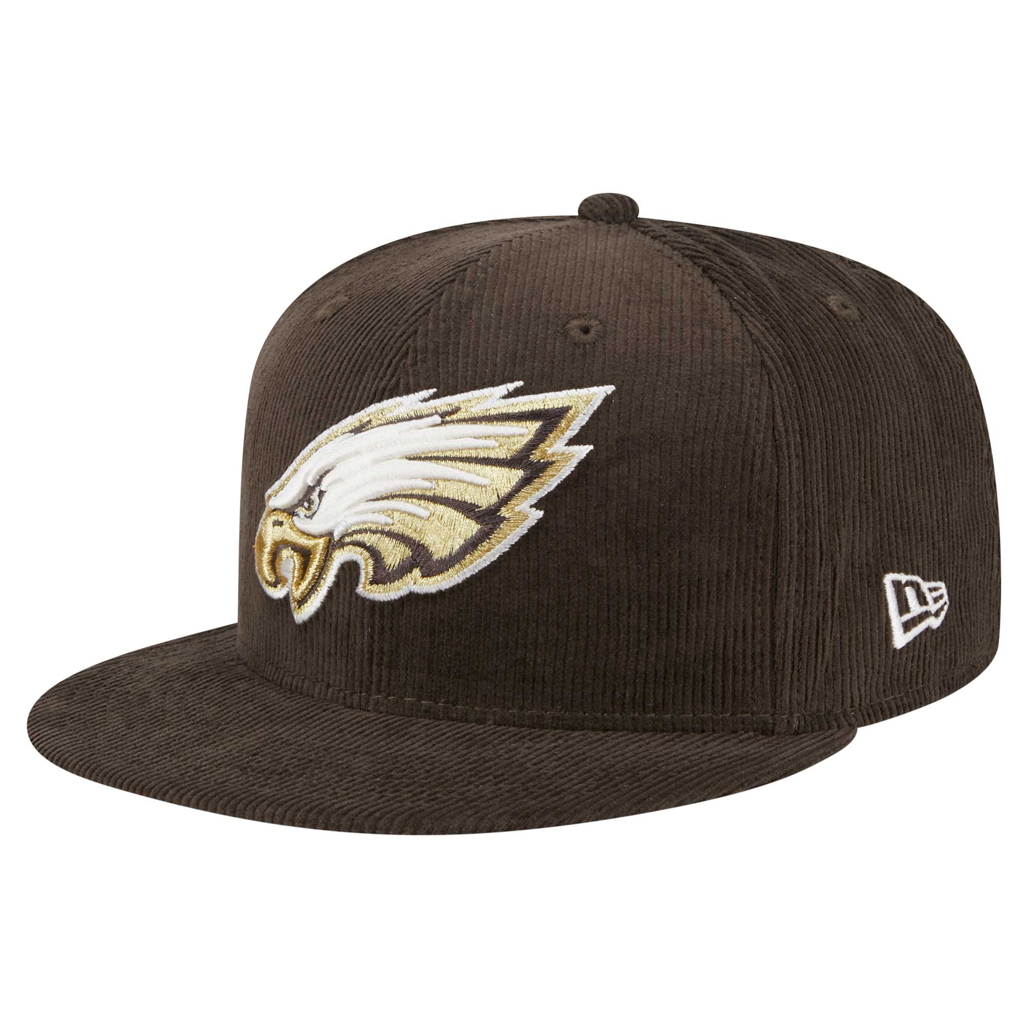 Men's New Era Brown Philadelphia Eagles Choco Cord 59FIFTY Fitted Hat
