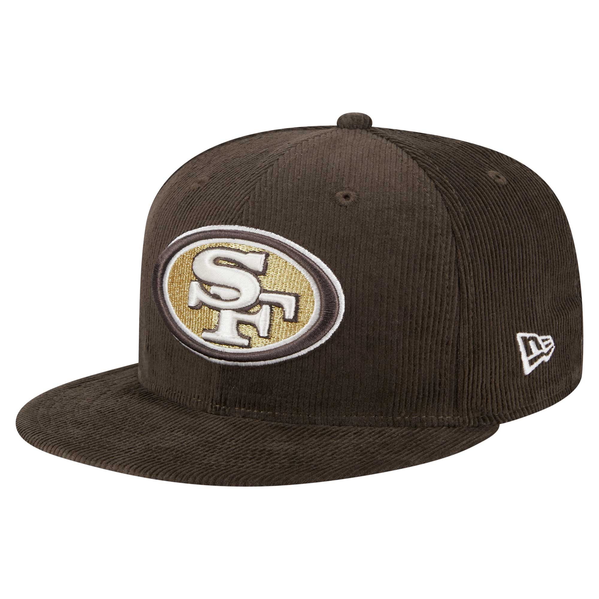 Men's New Era Brown San Francisco 49ers Choco Cord 59FIFTY Fitted Hat