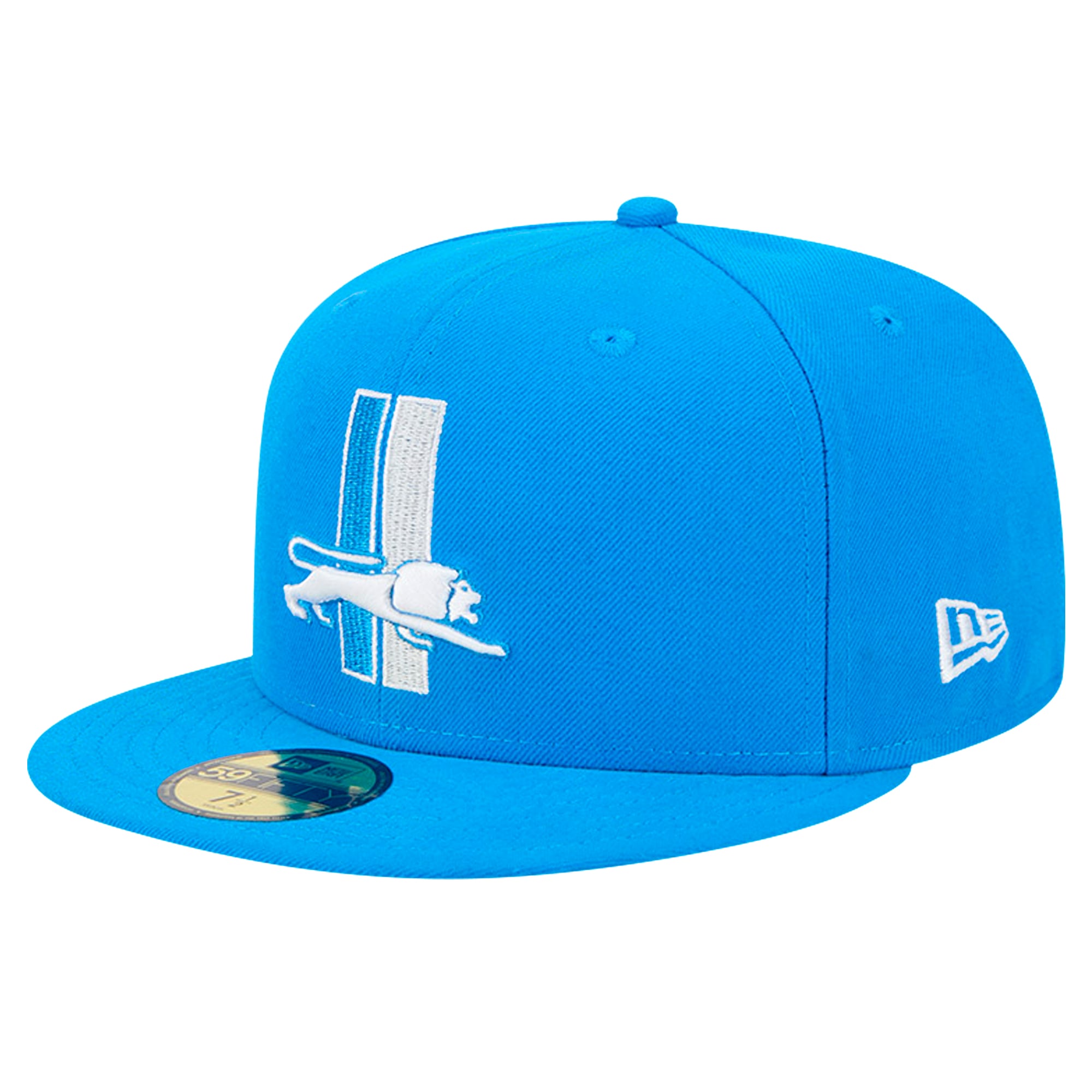Men's New Era Blue Detroit Lions 59FIFTY Fitted Hat