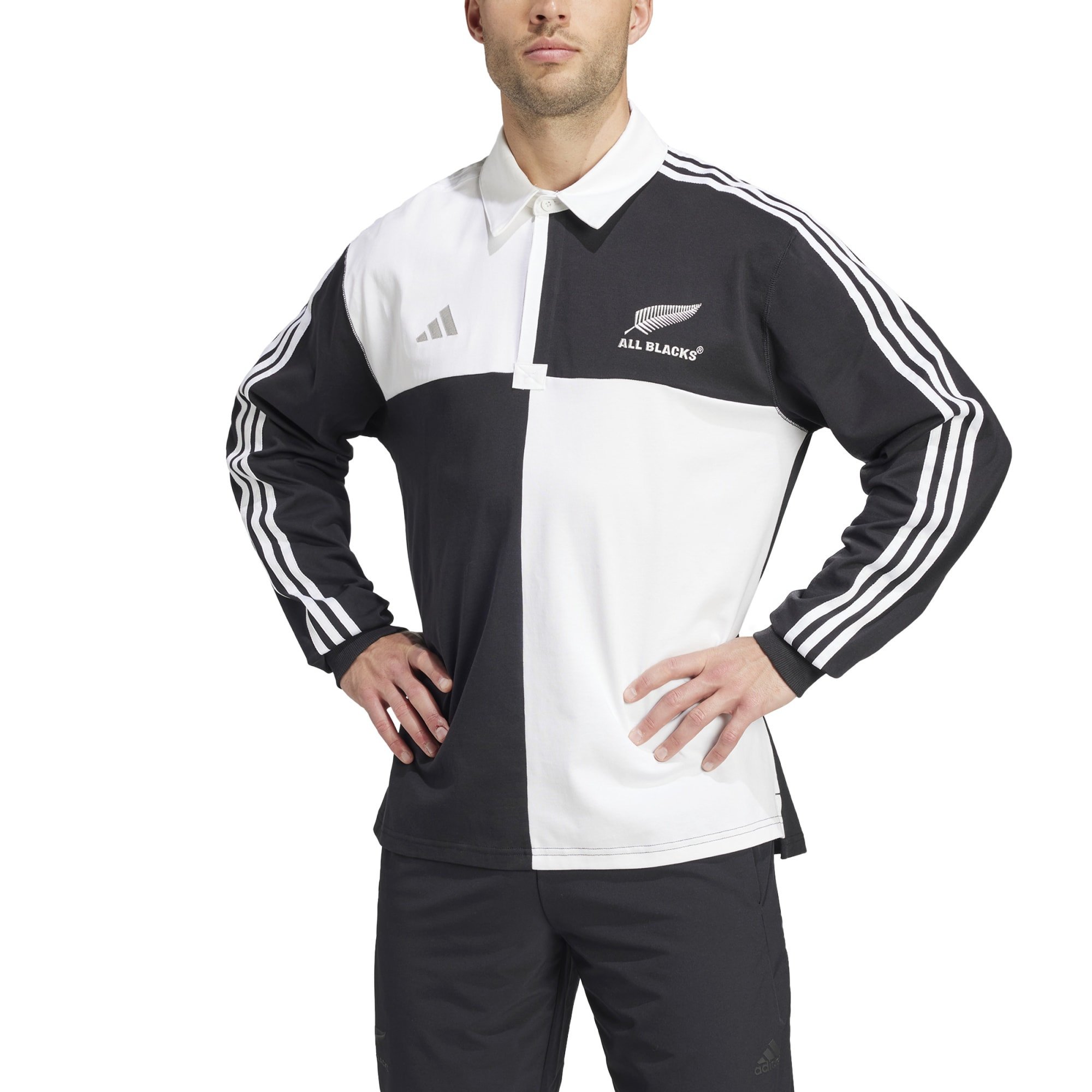 Polo a maniche lunghe adidas All Blacks 2024/25 Heritage
