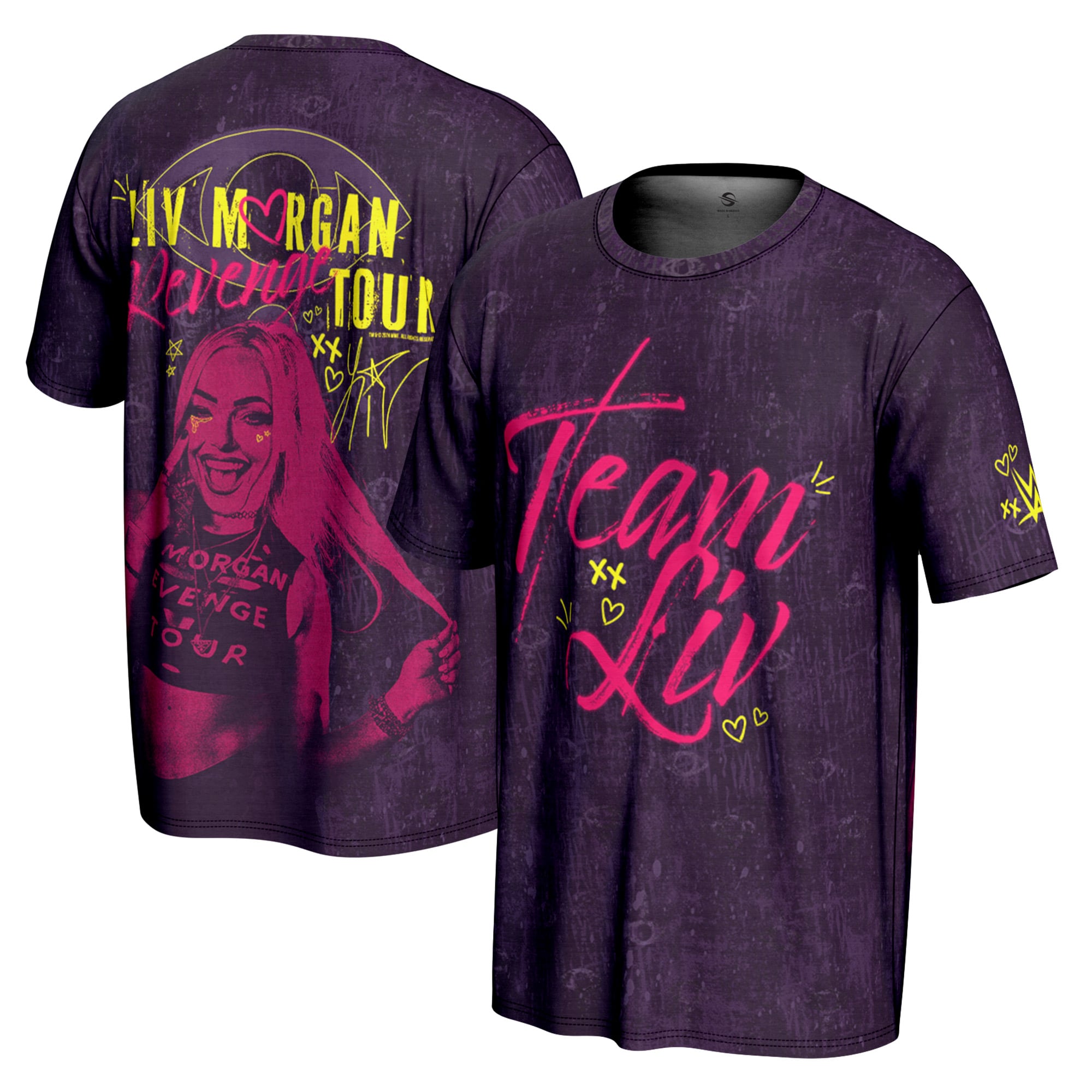 Men's ProSphere Purple Liv Morgan Revenge Tour T-Shirt