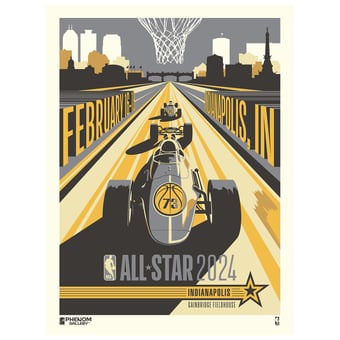 Phenom Gallery 2024 NBA All-Star Game 18" x 24" Serigraph