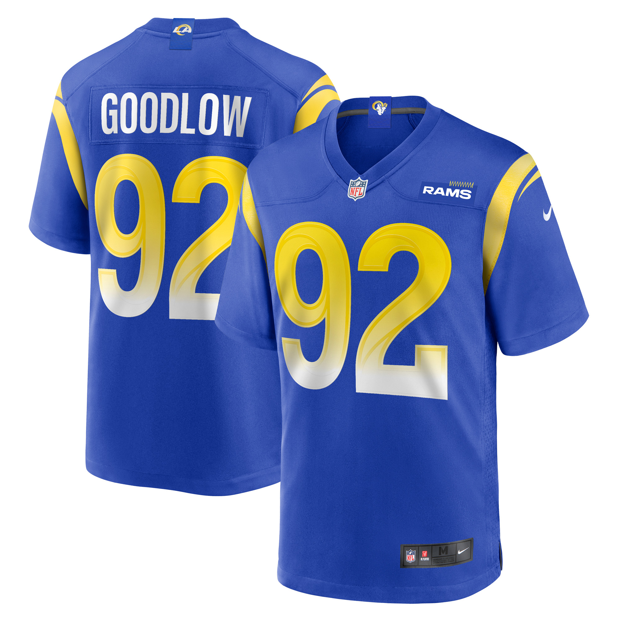 Men's Nike Anthony Goodlow Royal Los Angeles Rams Game Jersey